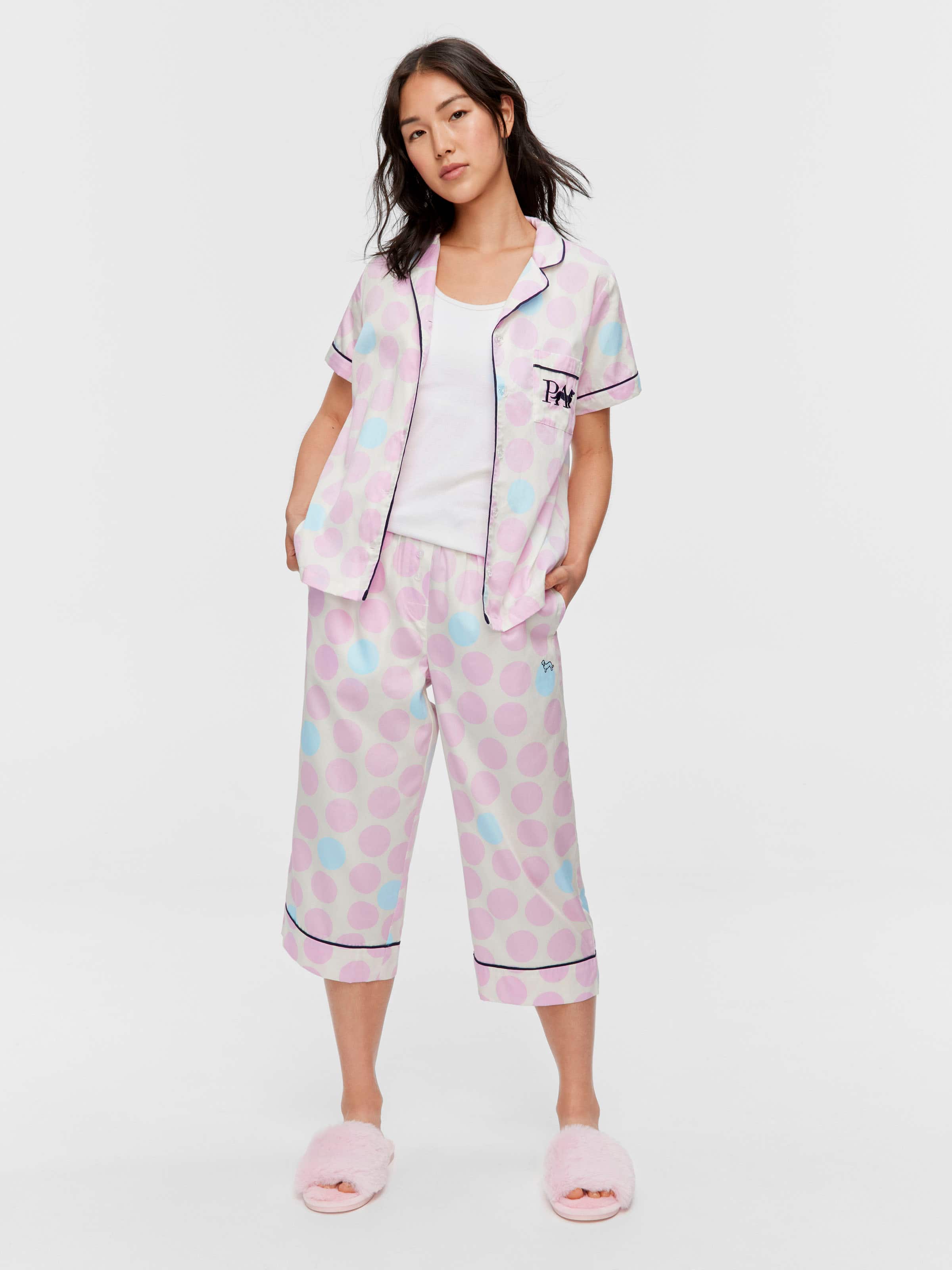 Lilac Multi Spot Short Sleeve Shirt