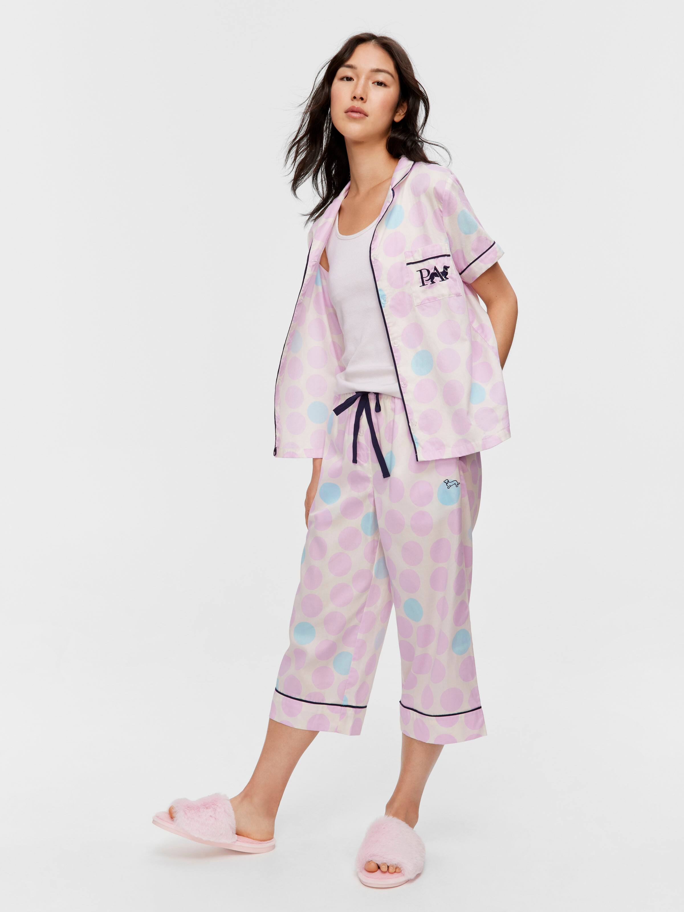 Lilac Multi Spot 3/4 Pj Pant