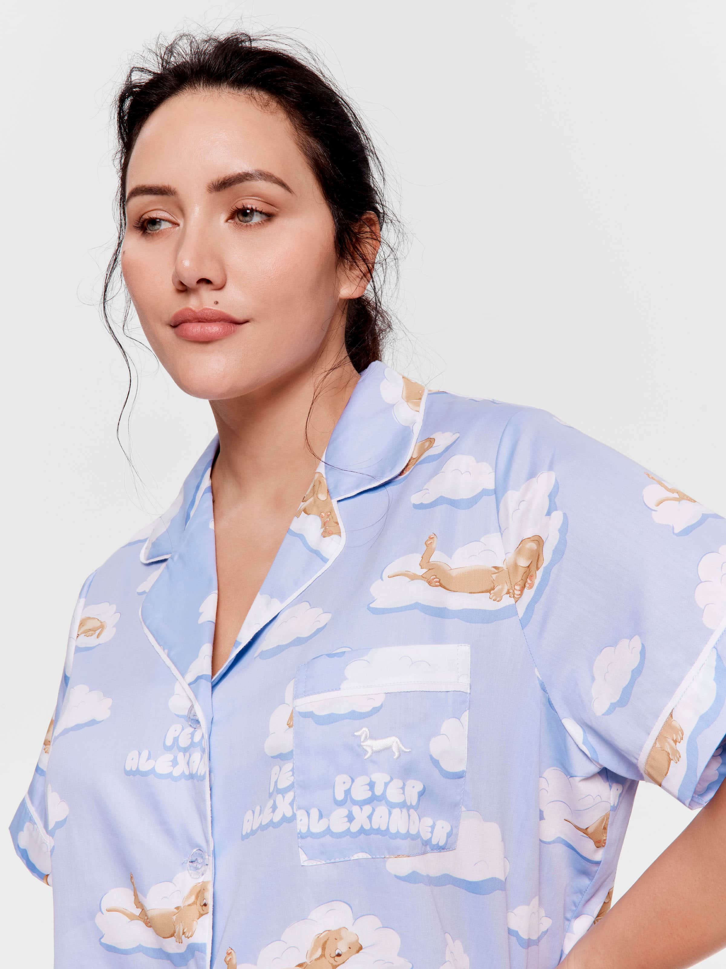 P.A. Plus Penny On A Cloud Shortie Pj Set