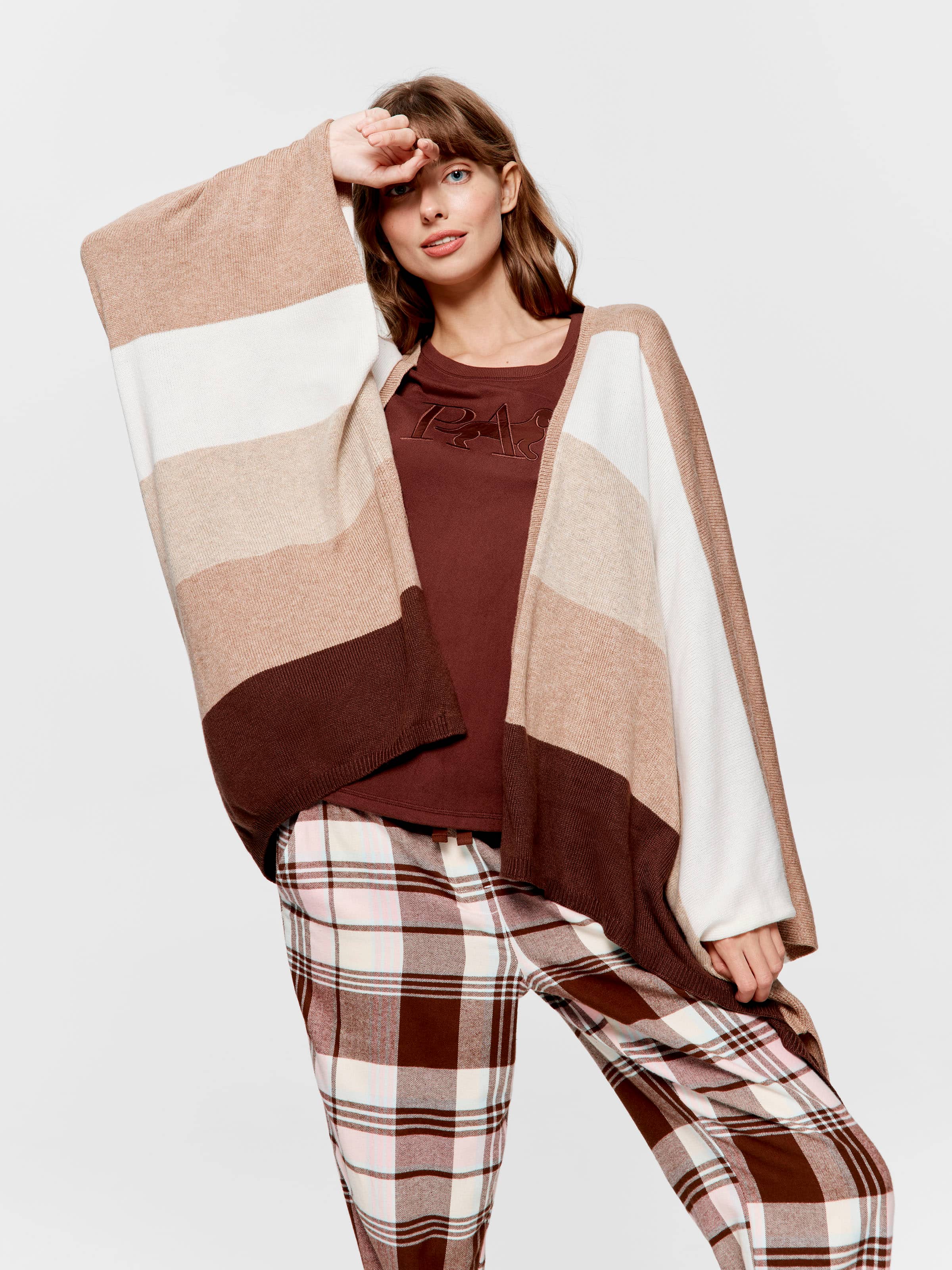 Stripe Poncho
