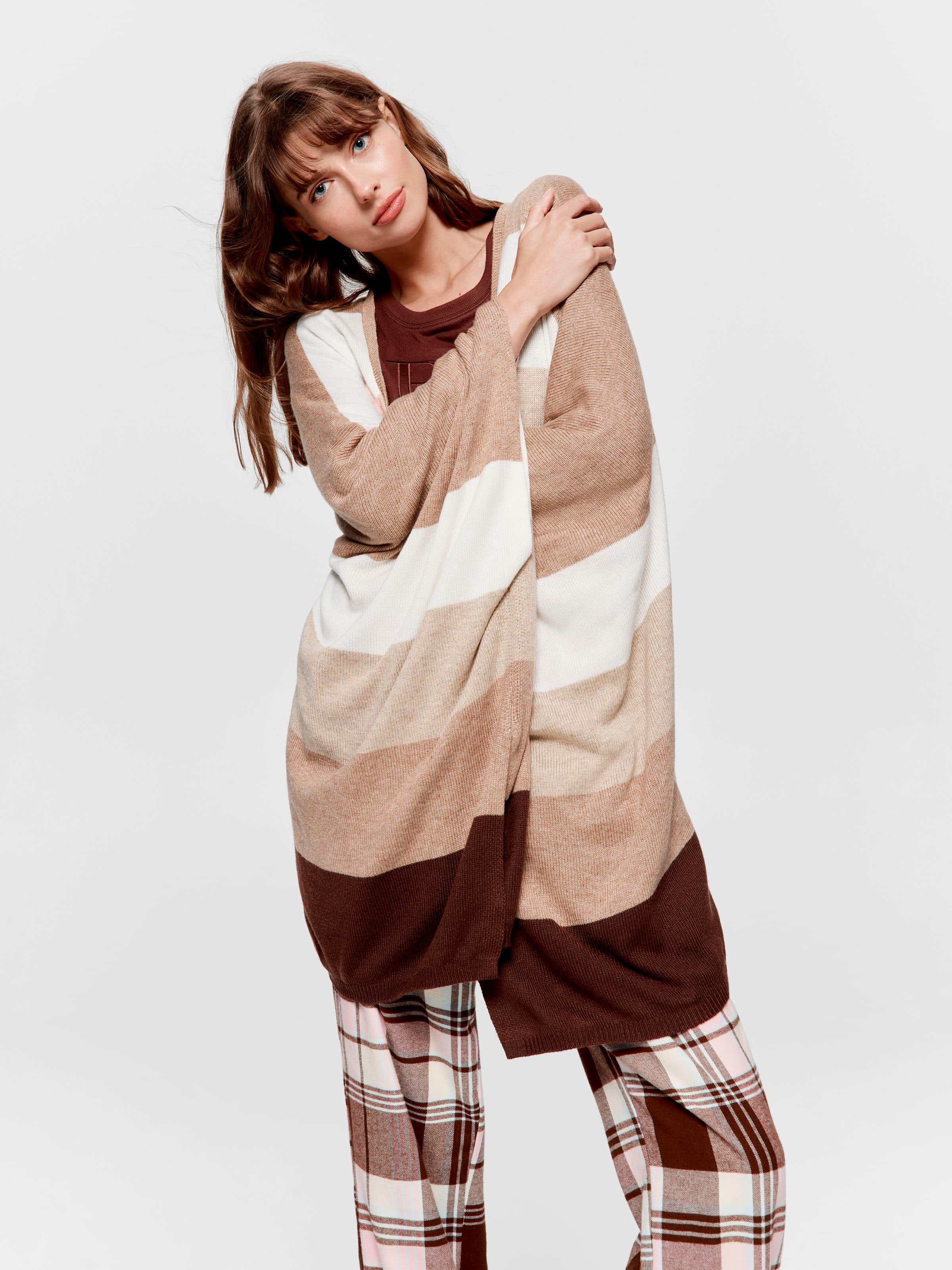 Stripe Poncho