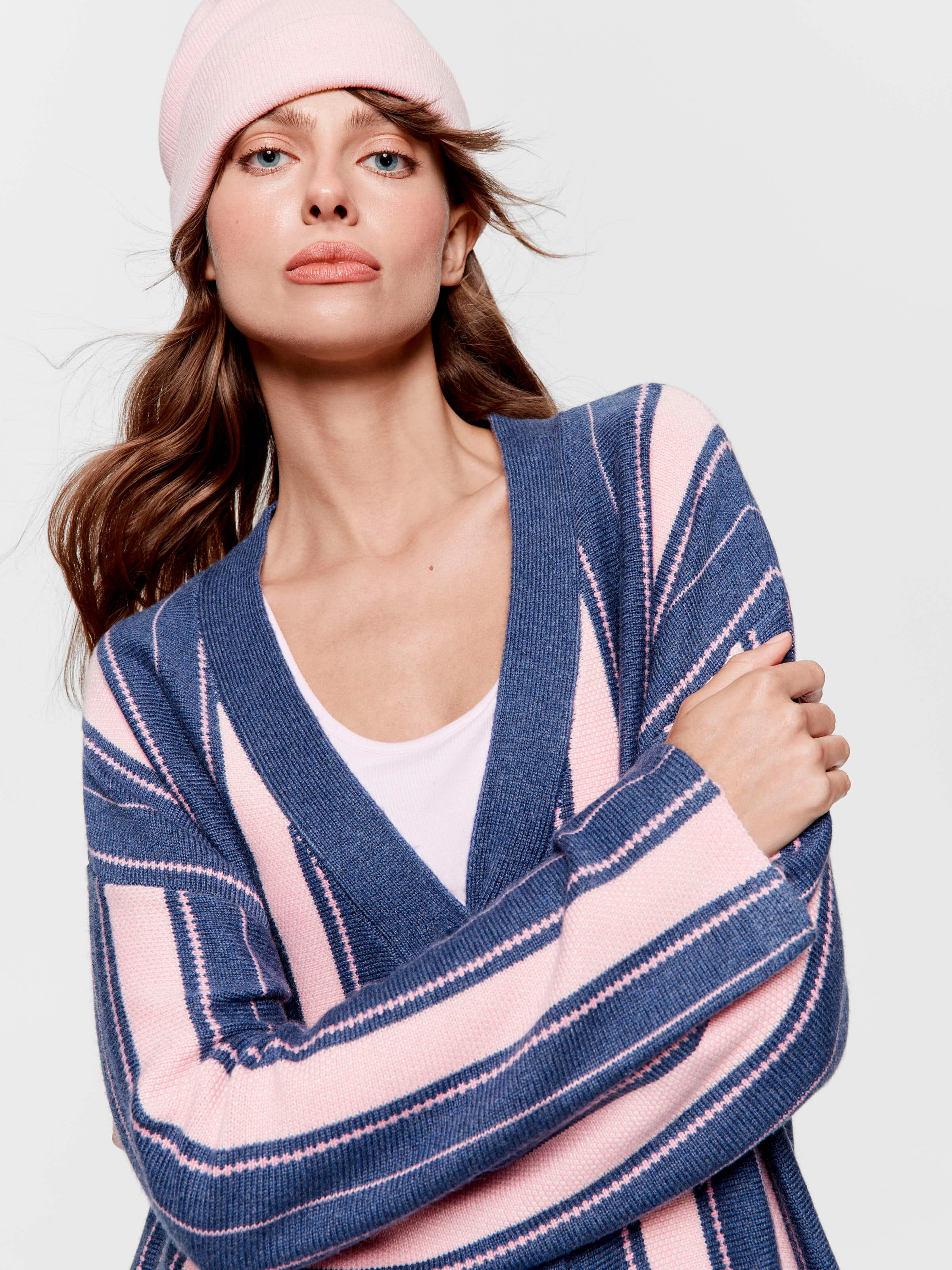 Stripe Knit Cardi