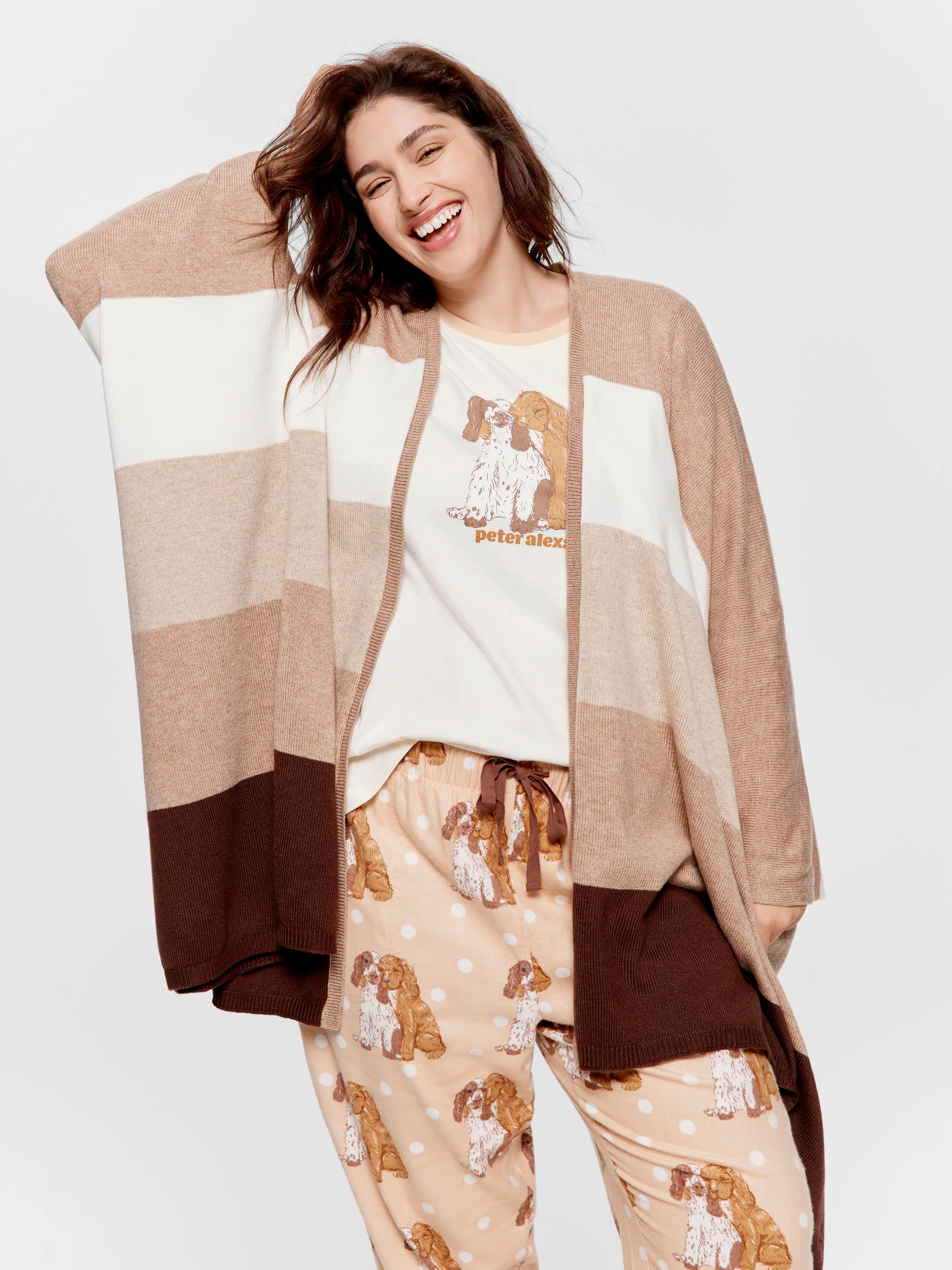 P.A. Plus Stripe Poncho