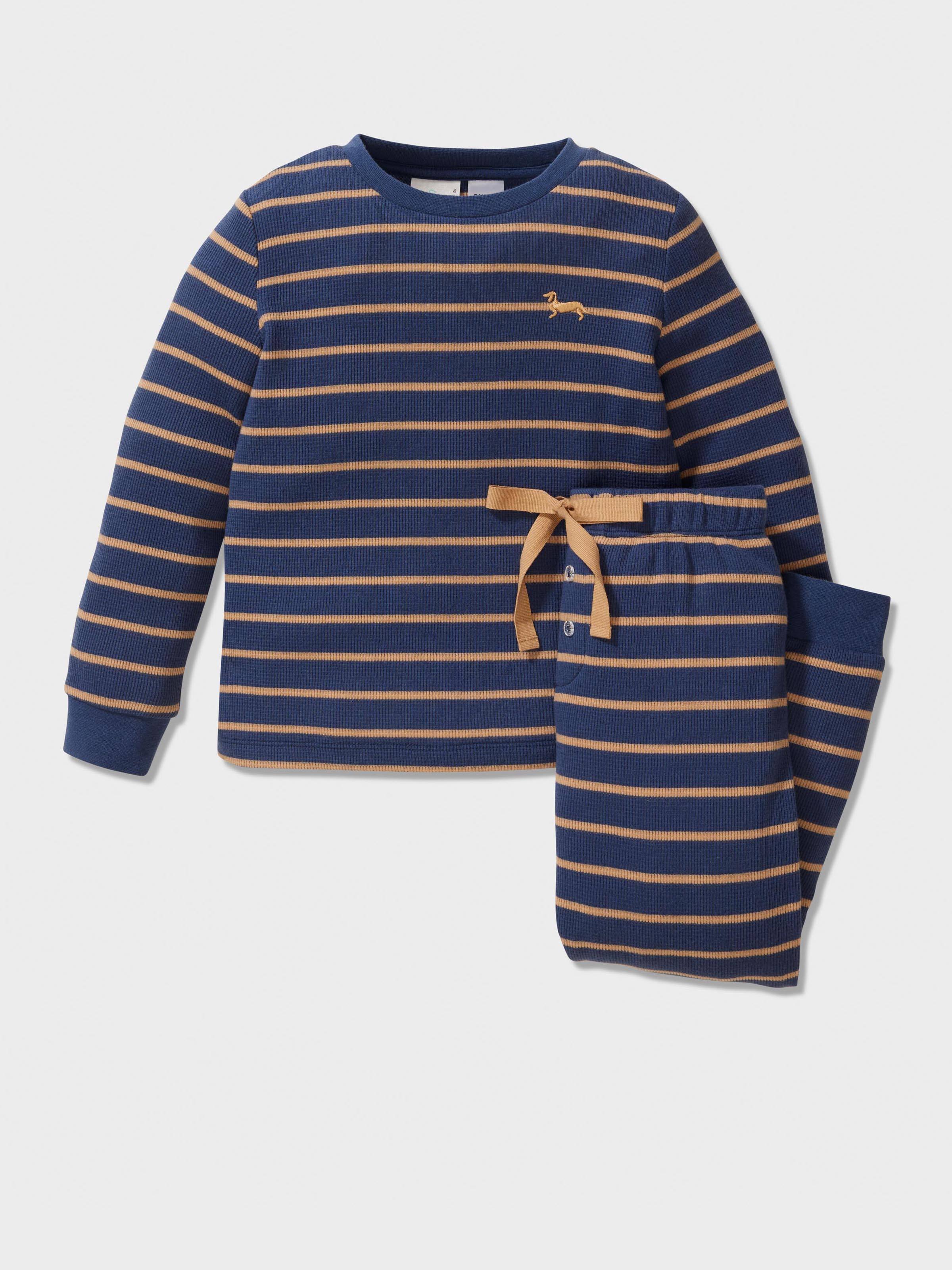 Jnr Boys Waffle Pj Set