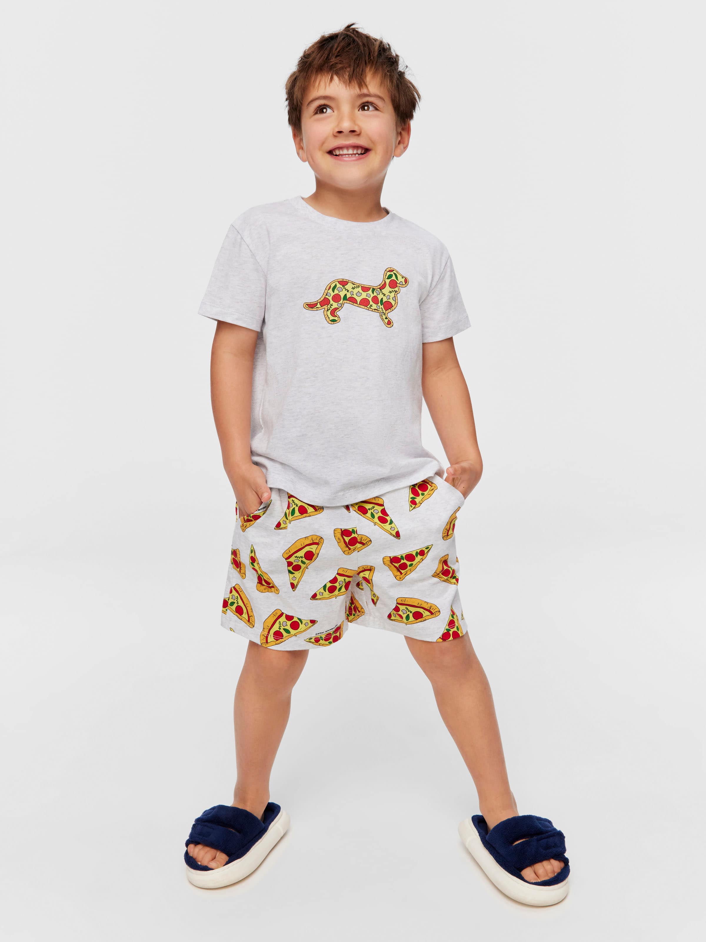 Jnr Boys Pizza Pj Set