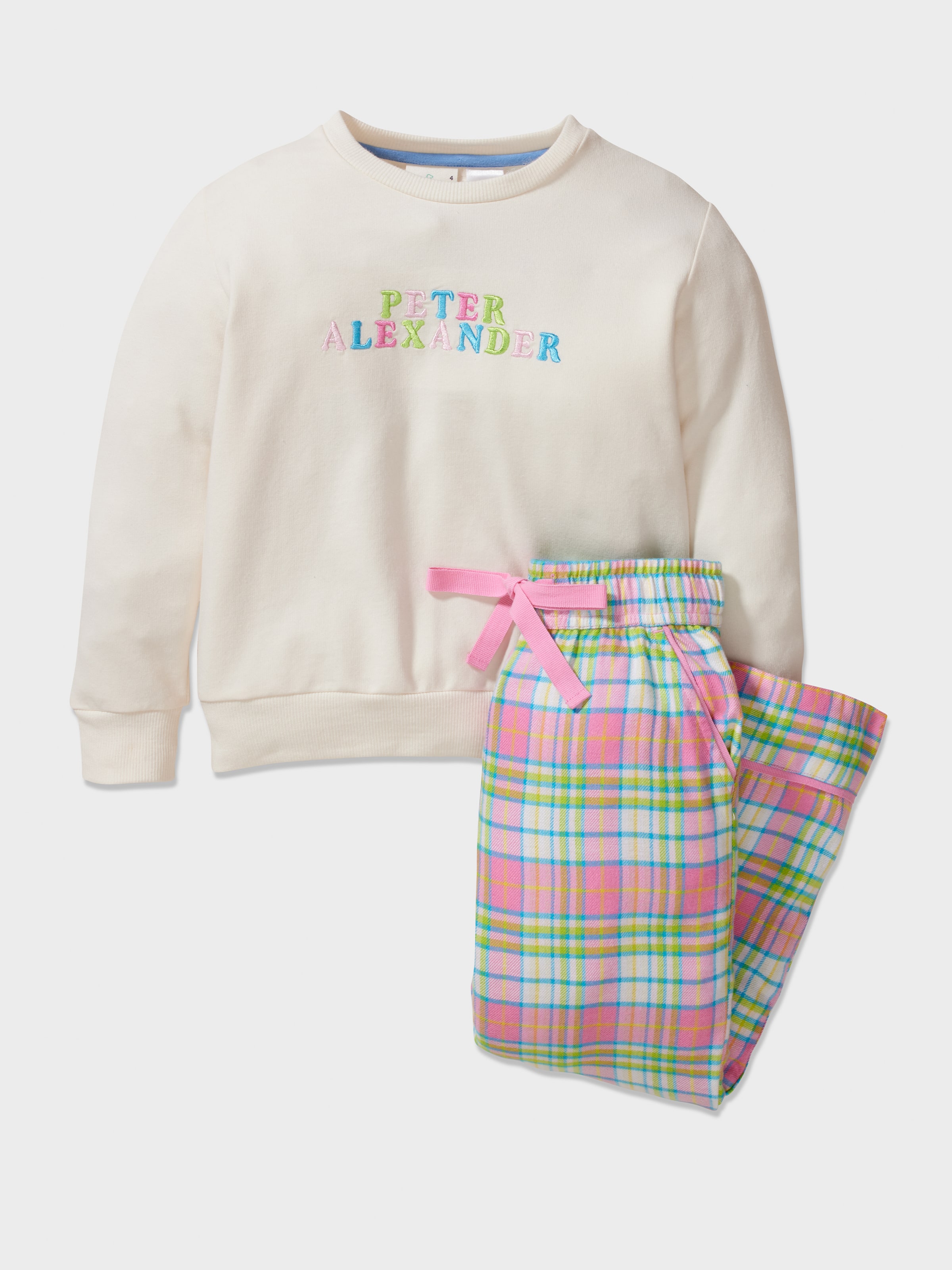 Girls tartan online pyjamas