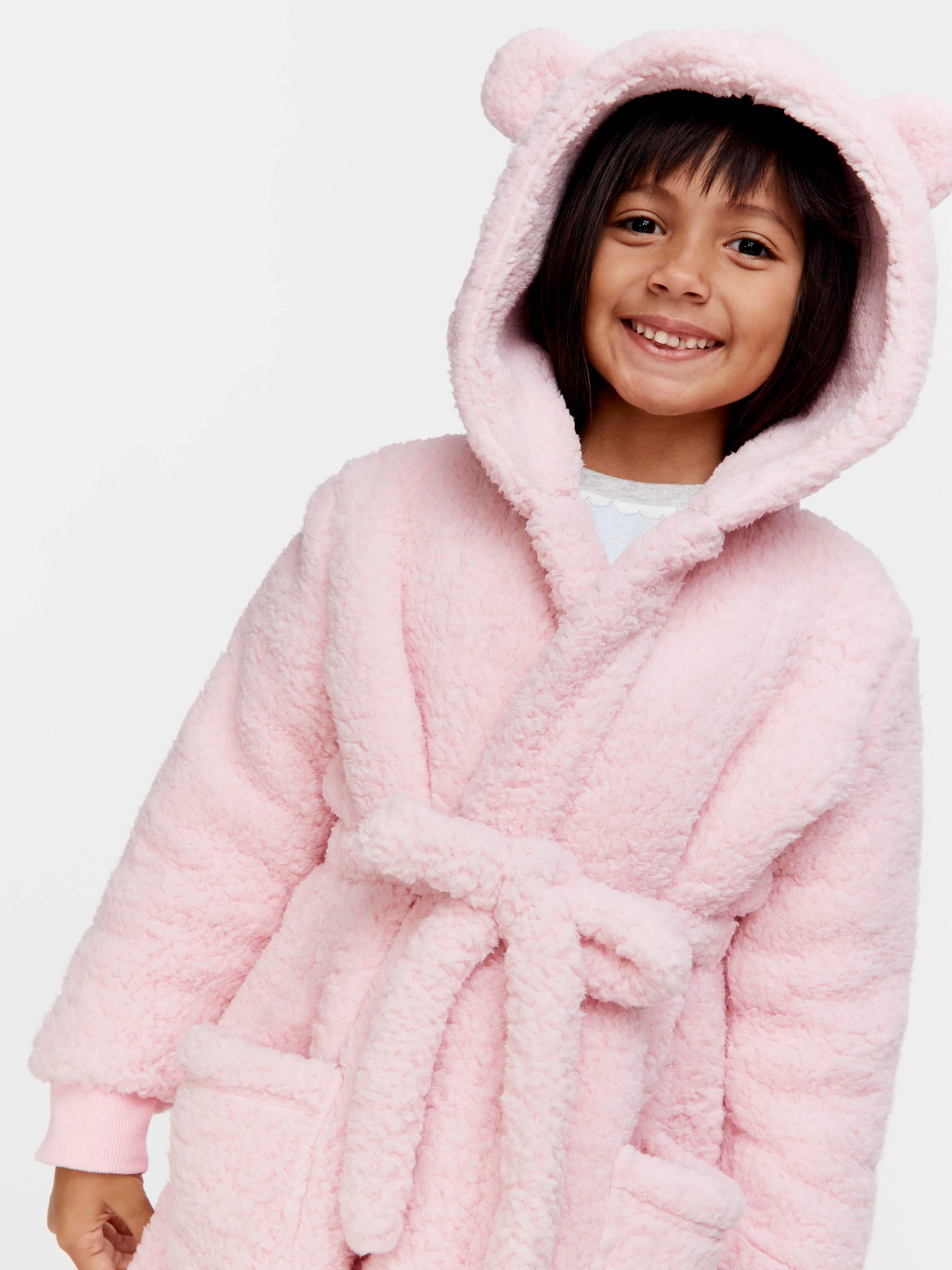 CityComfort Dressing Gown for Girls, Hooded Super Soft Kids Dressing Gowns  in Purple Pink, Fluffy Fleece Robe with Belt, Gifts for Girls Teenagers Age  5-14 (Pink, 5/6 Years) : Amazon.co.uk: Fashion