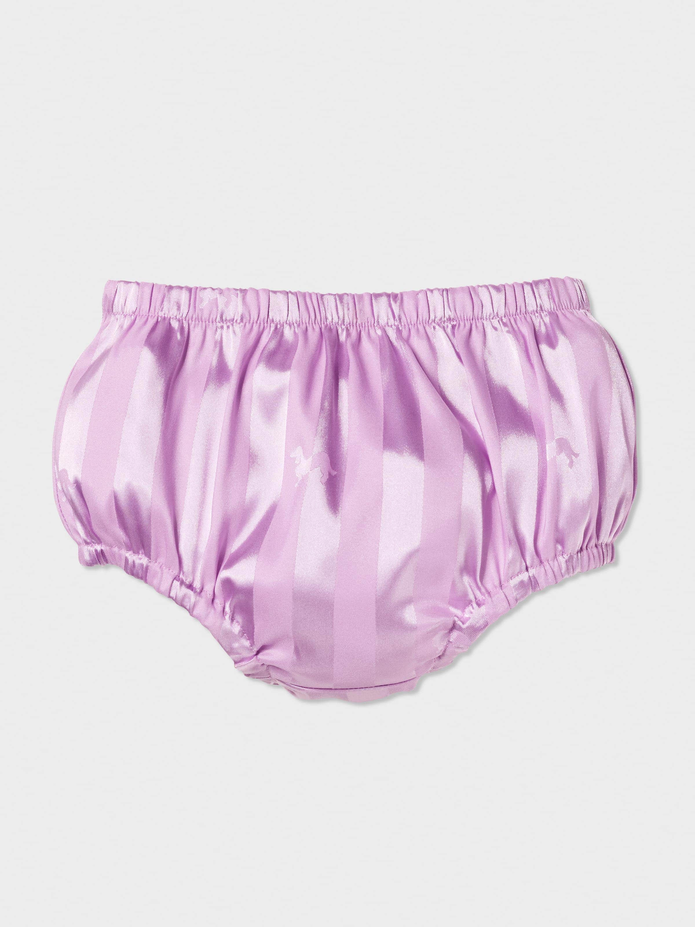 Baby Stripe Lilac Chic Satin Pj Set