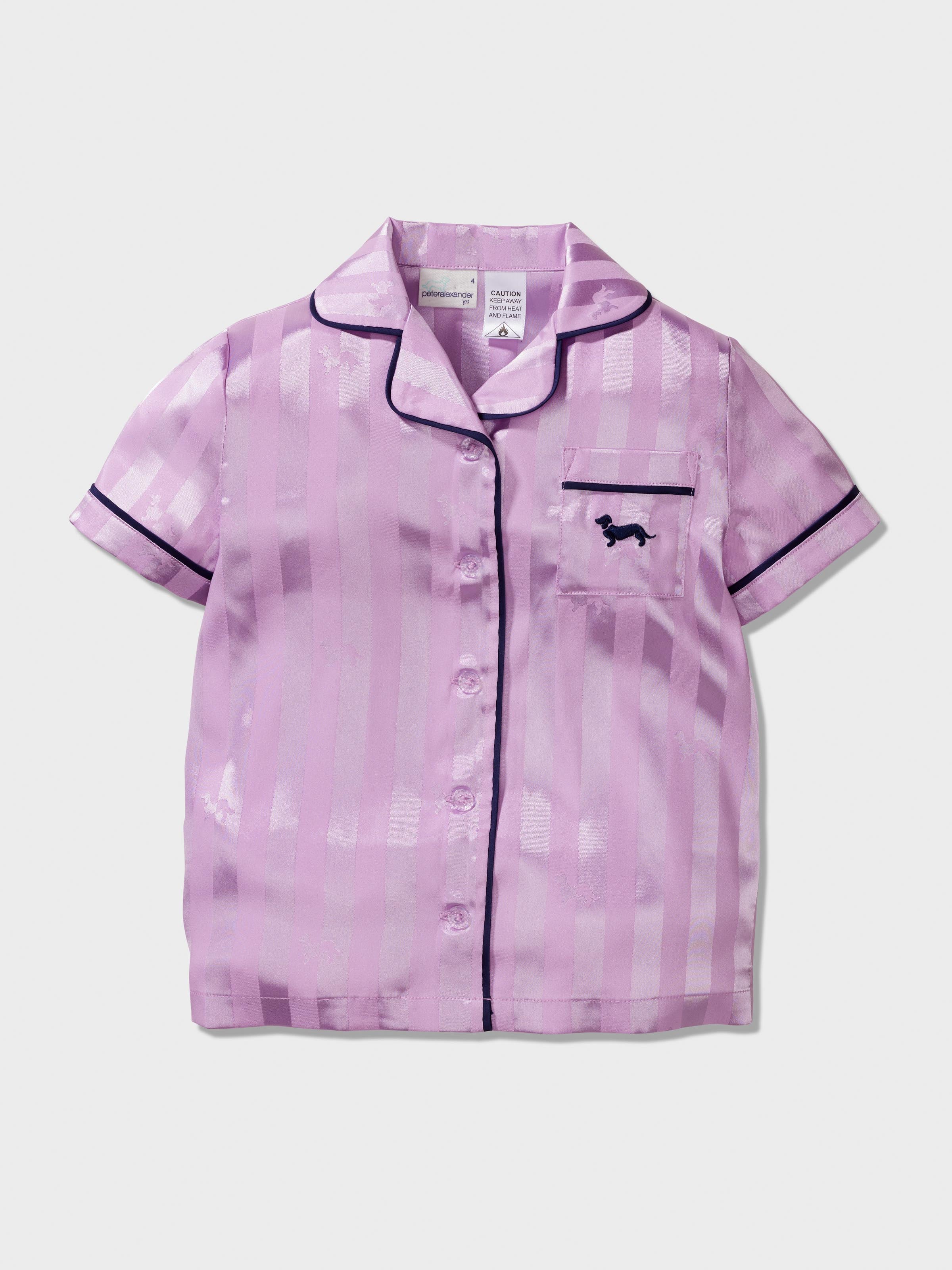 Lilac satin pyjamas sale