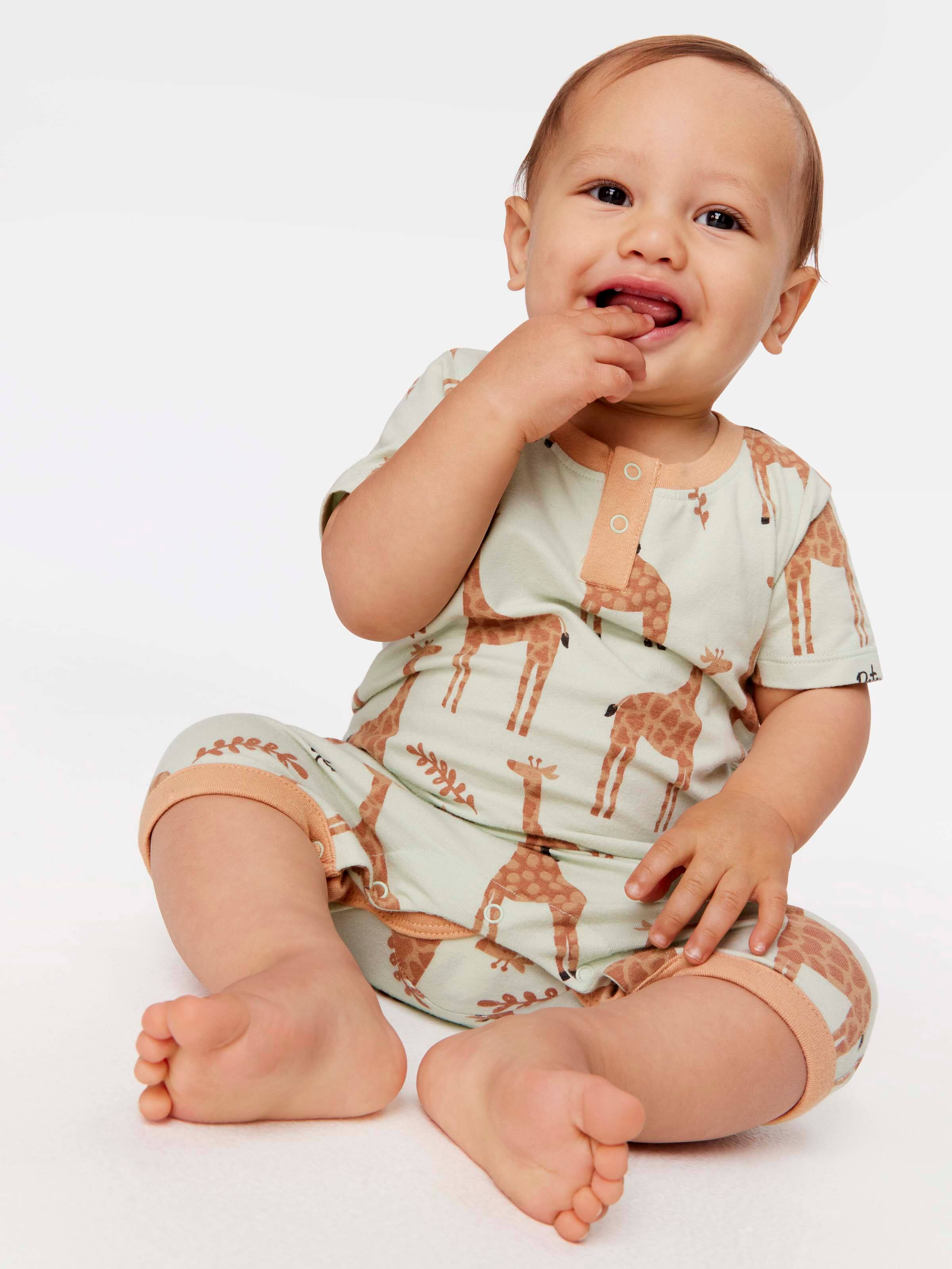 Baby Organic Giraffe Romper