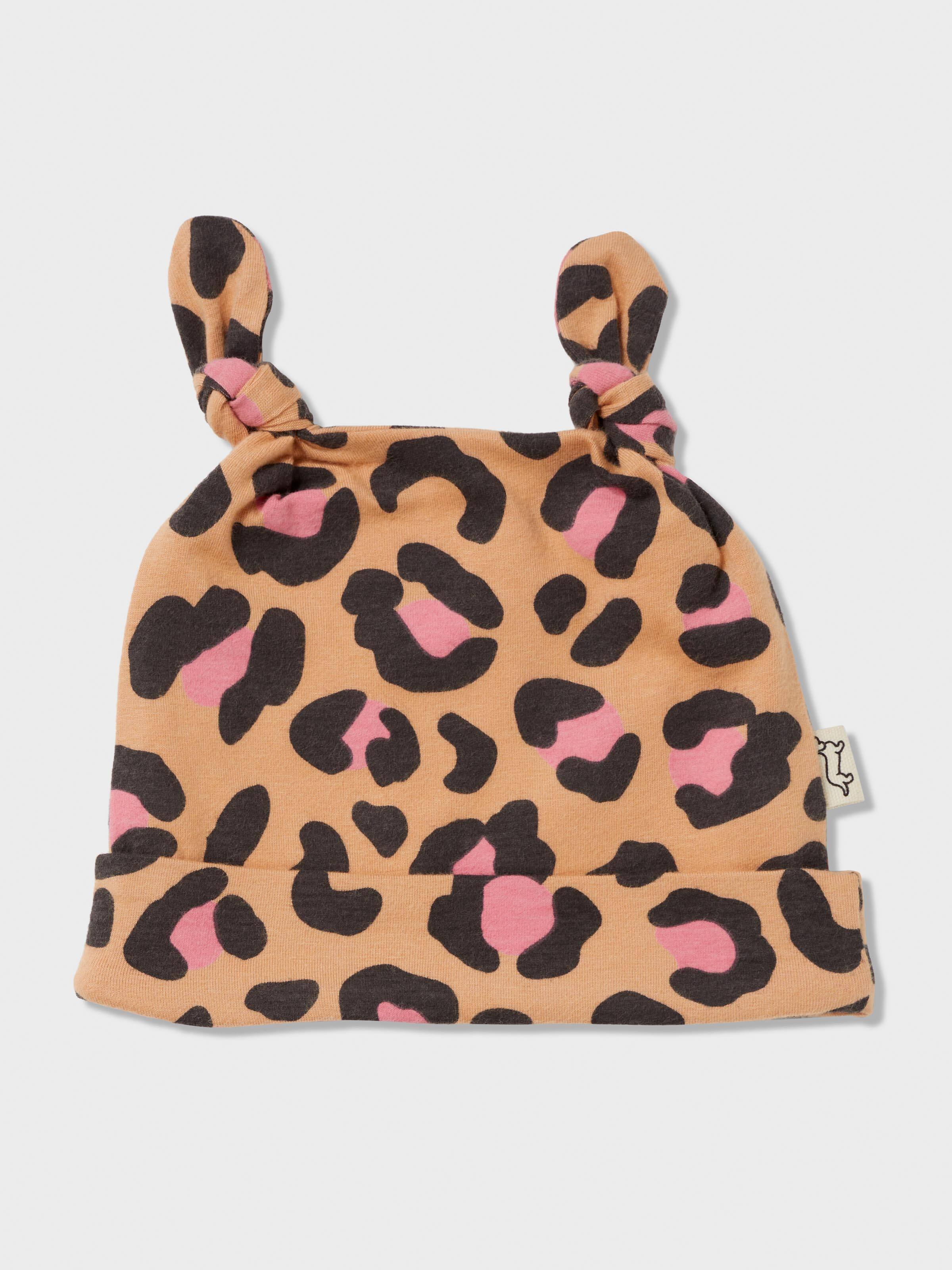 Baby Organic Leopard Beanie & Bootie