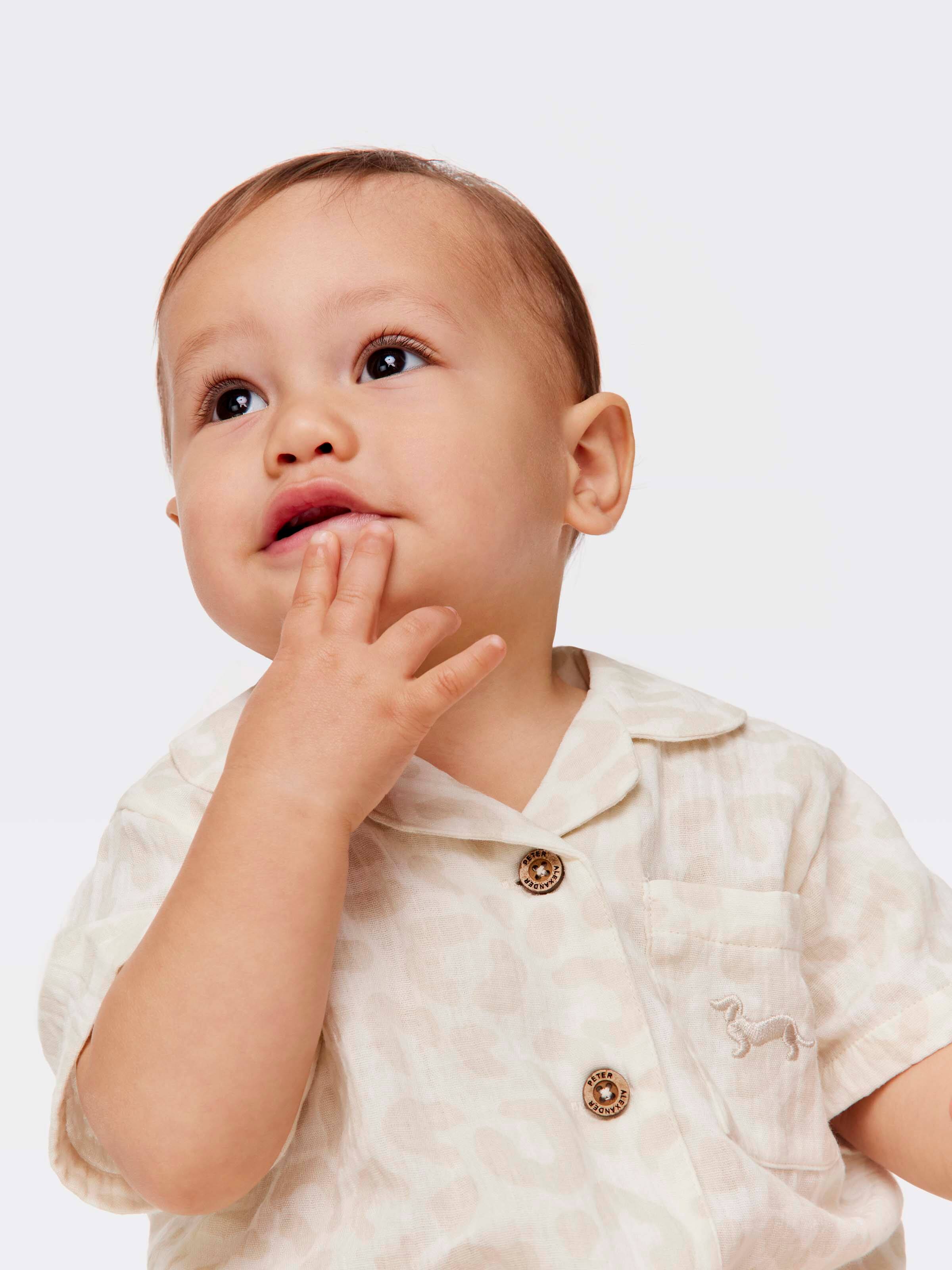 Baby Organic Tonal Leopard Pj Set