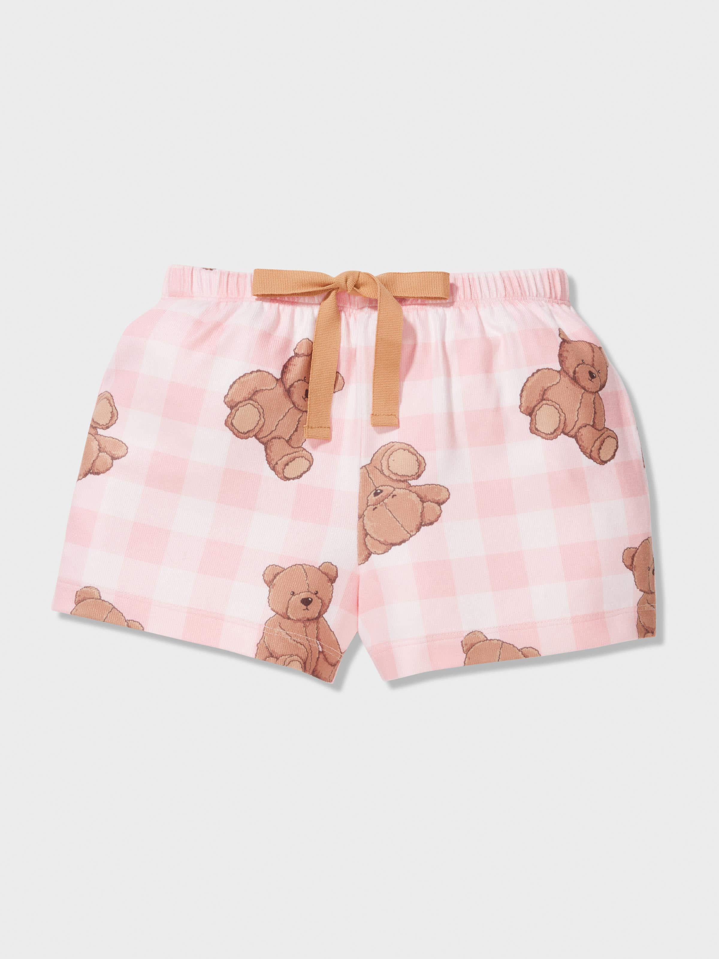 Jnr Girls Teddy Short Classic Pj Set