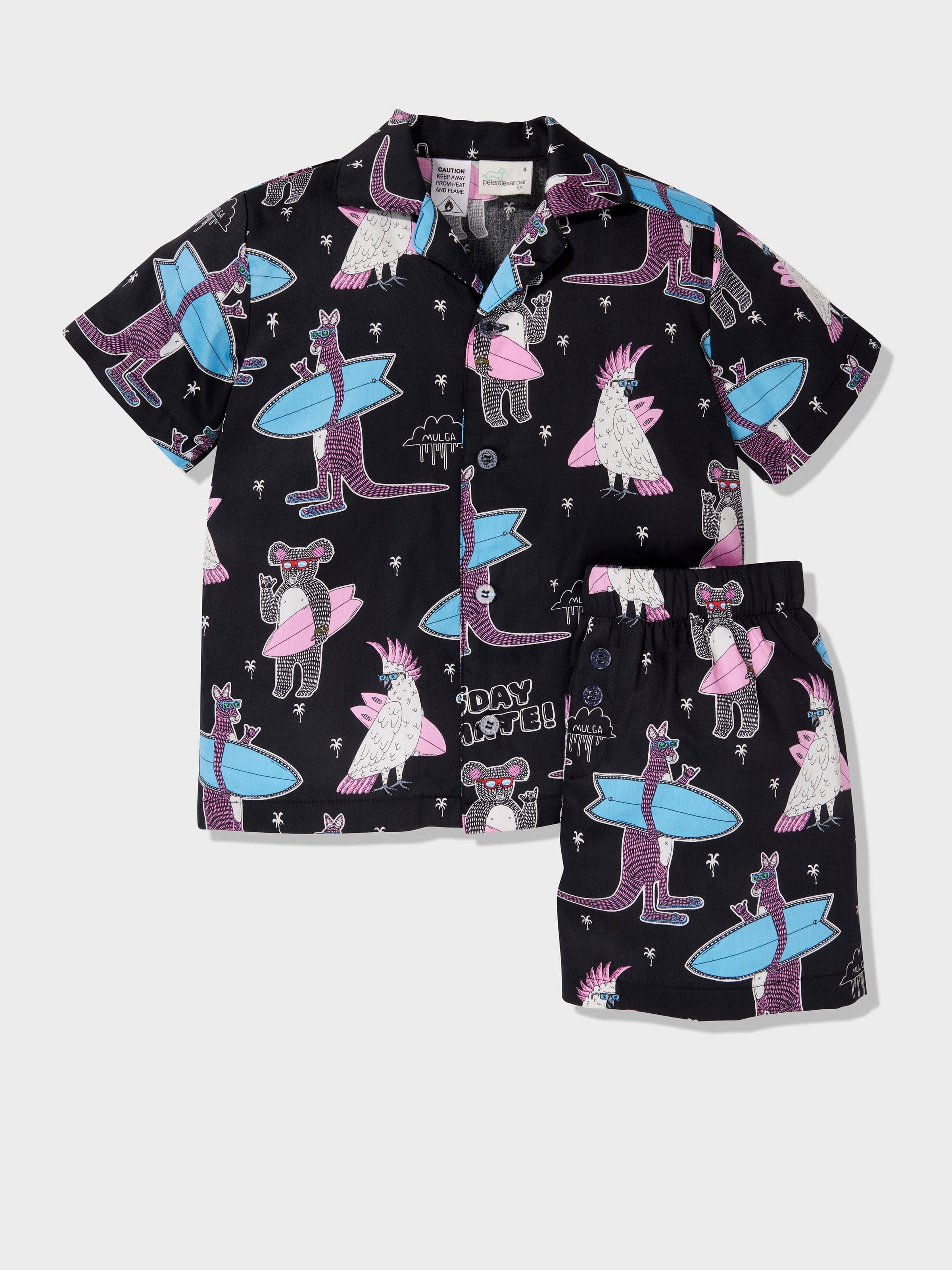 Jnr Boys Mulga Print Pj Set