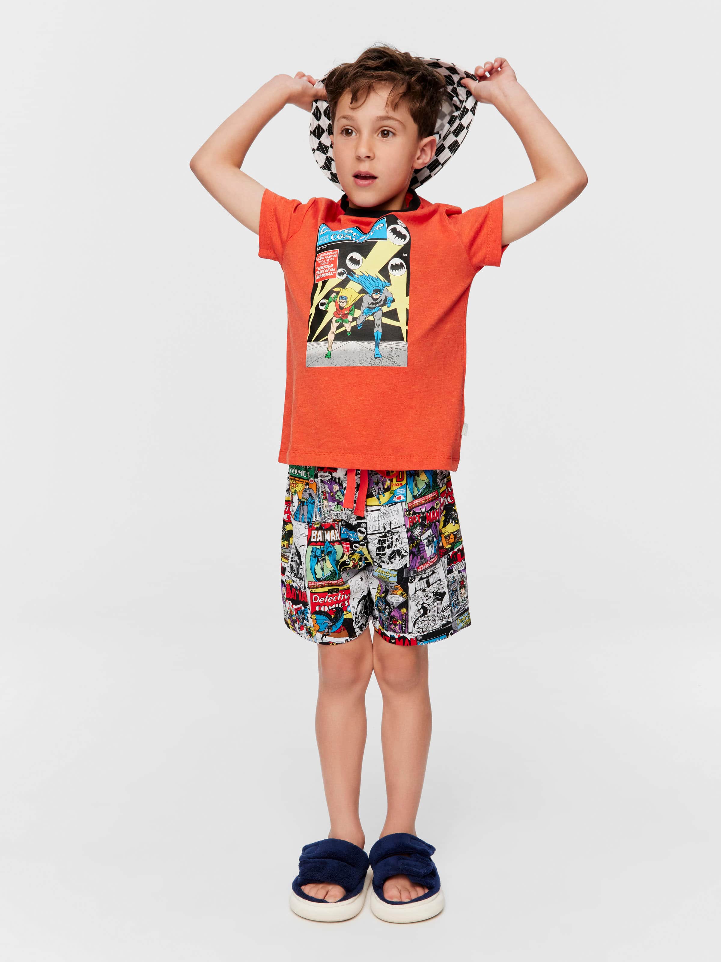 Jnr Boys Batman Comic Pj Set