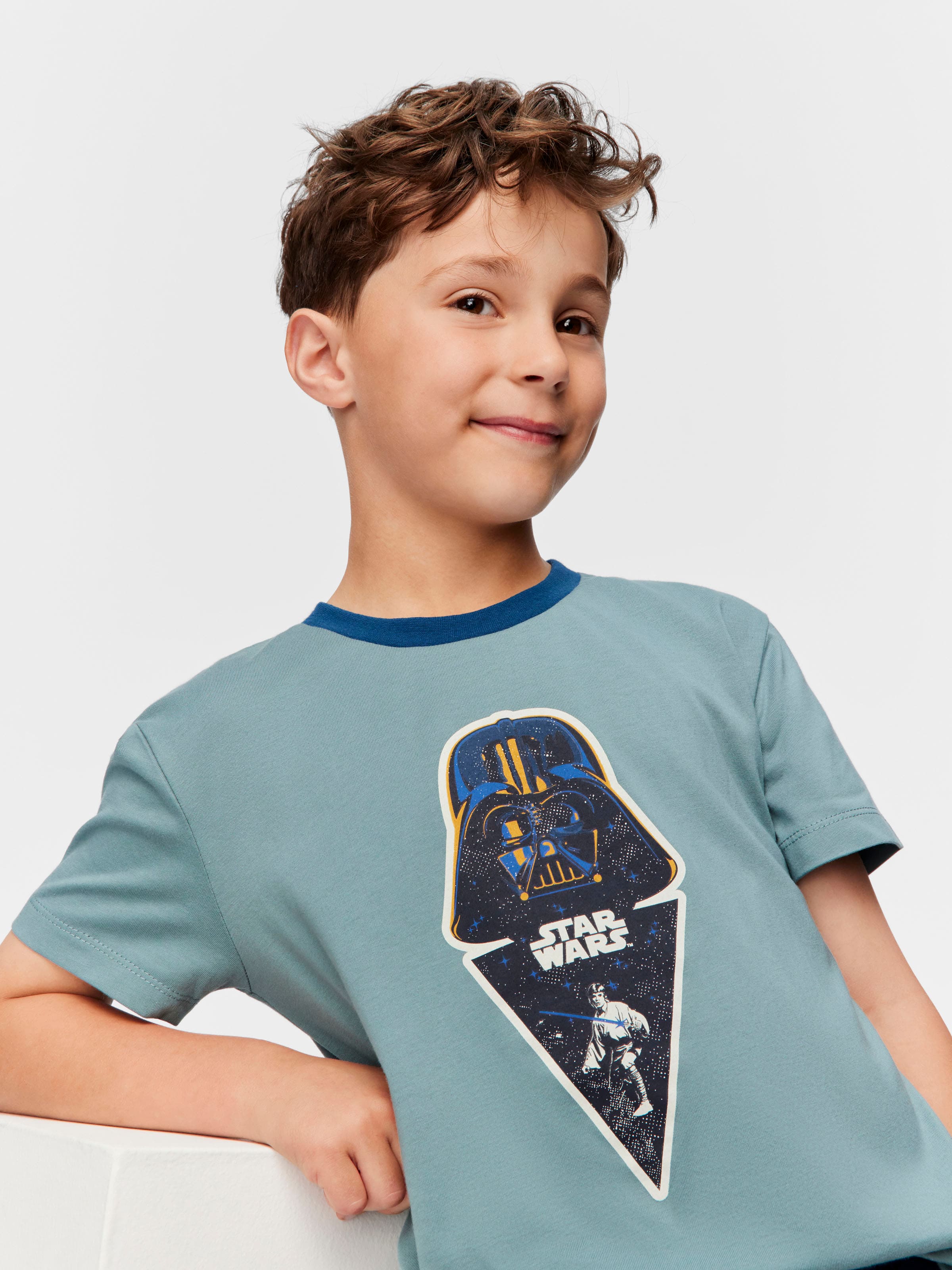 Jnr Boys Star Wars Short Pj Set