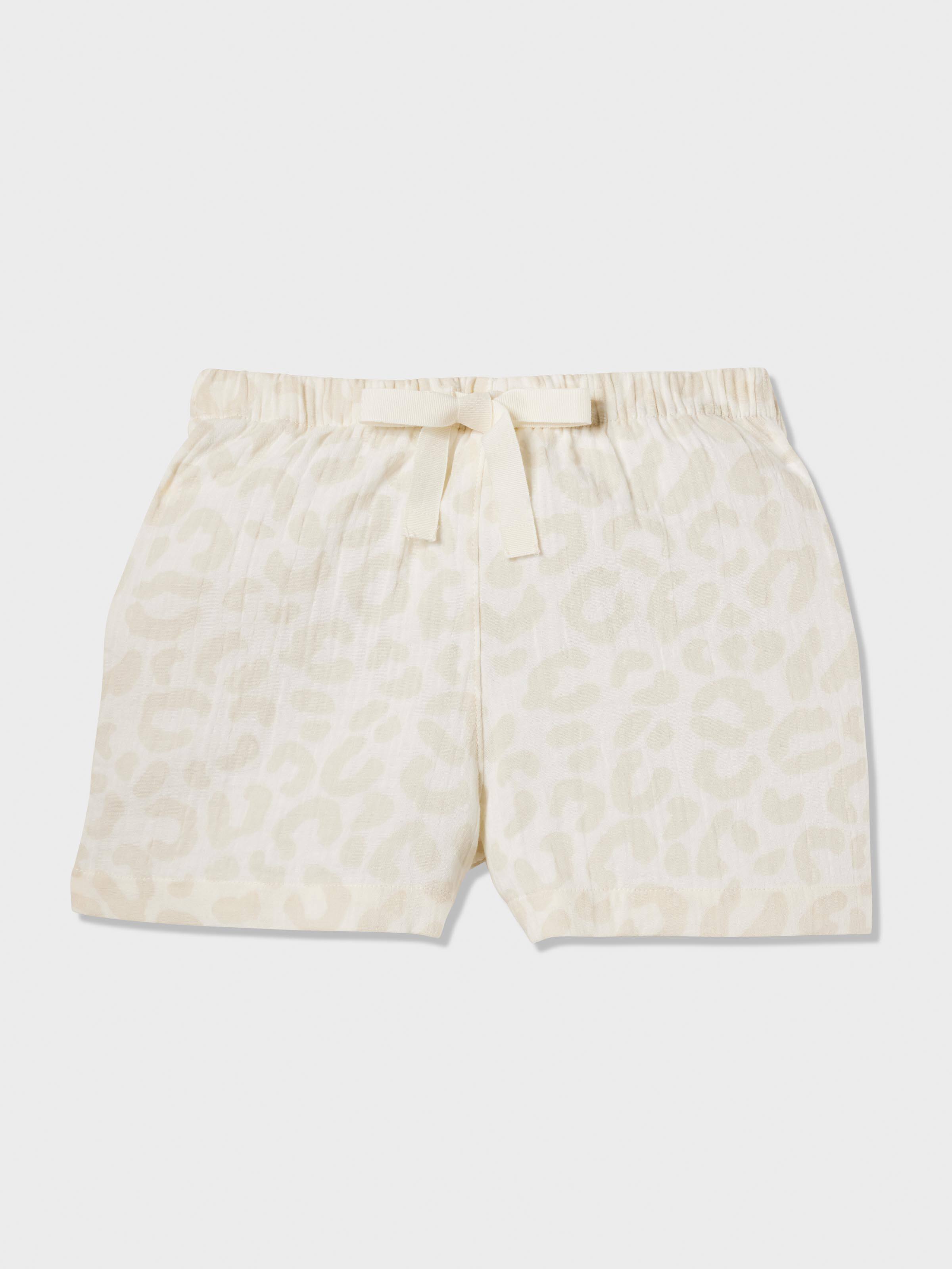 Kids Organics Leopard Muslin Pj Set