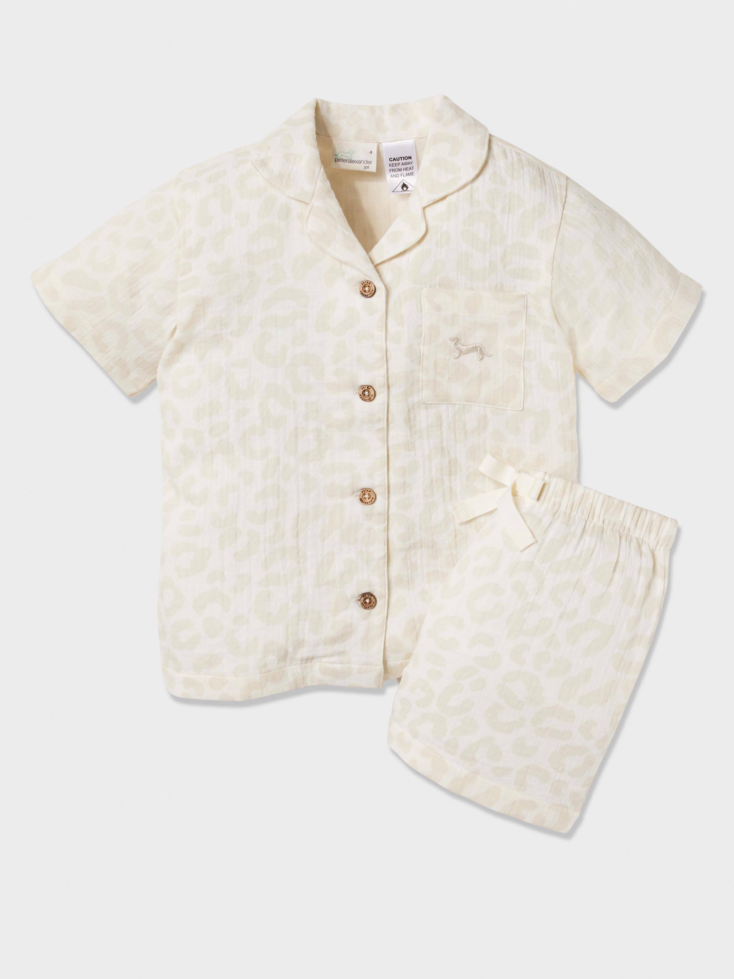 Kids Organics Leopard Muslin Pj Set