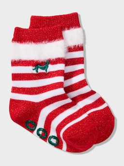 Baby Christmas Stripe Socks