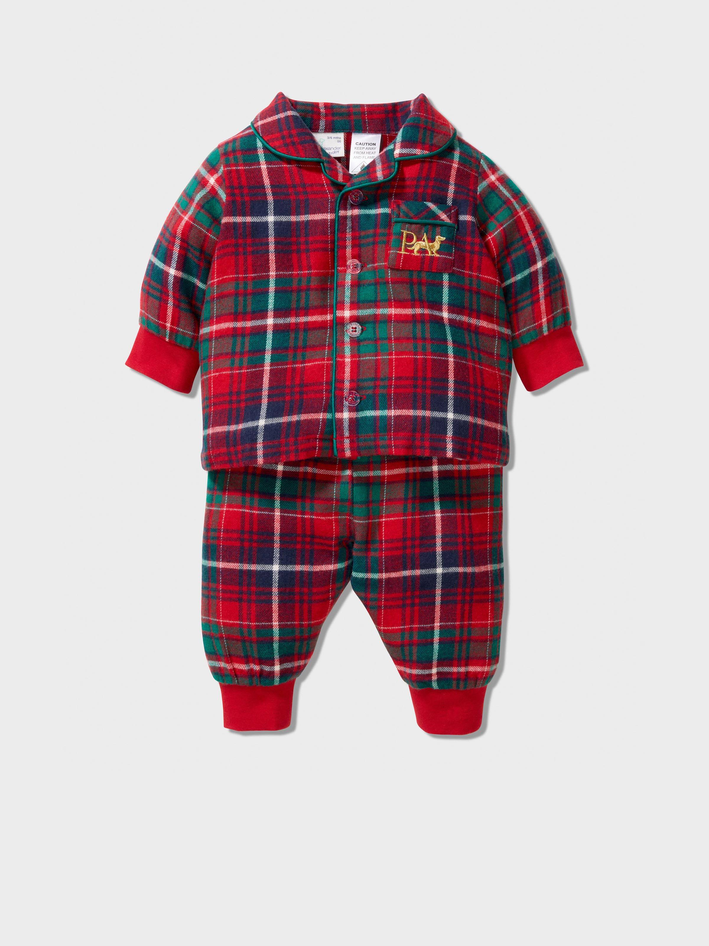 Baby Tartan Bamboo Flannelette Pj Set