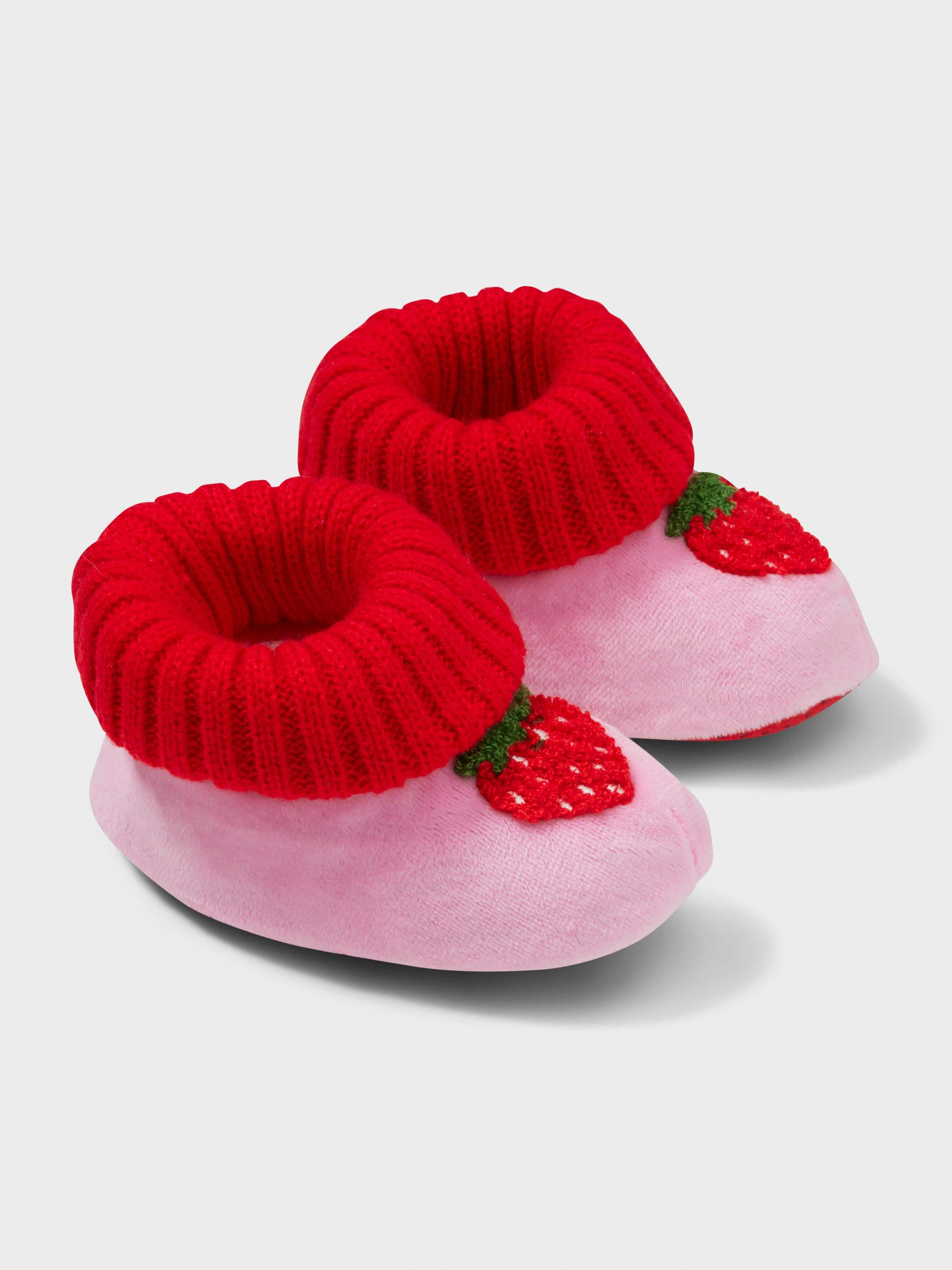 Baby Strawberry Booties