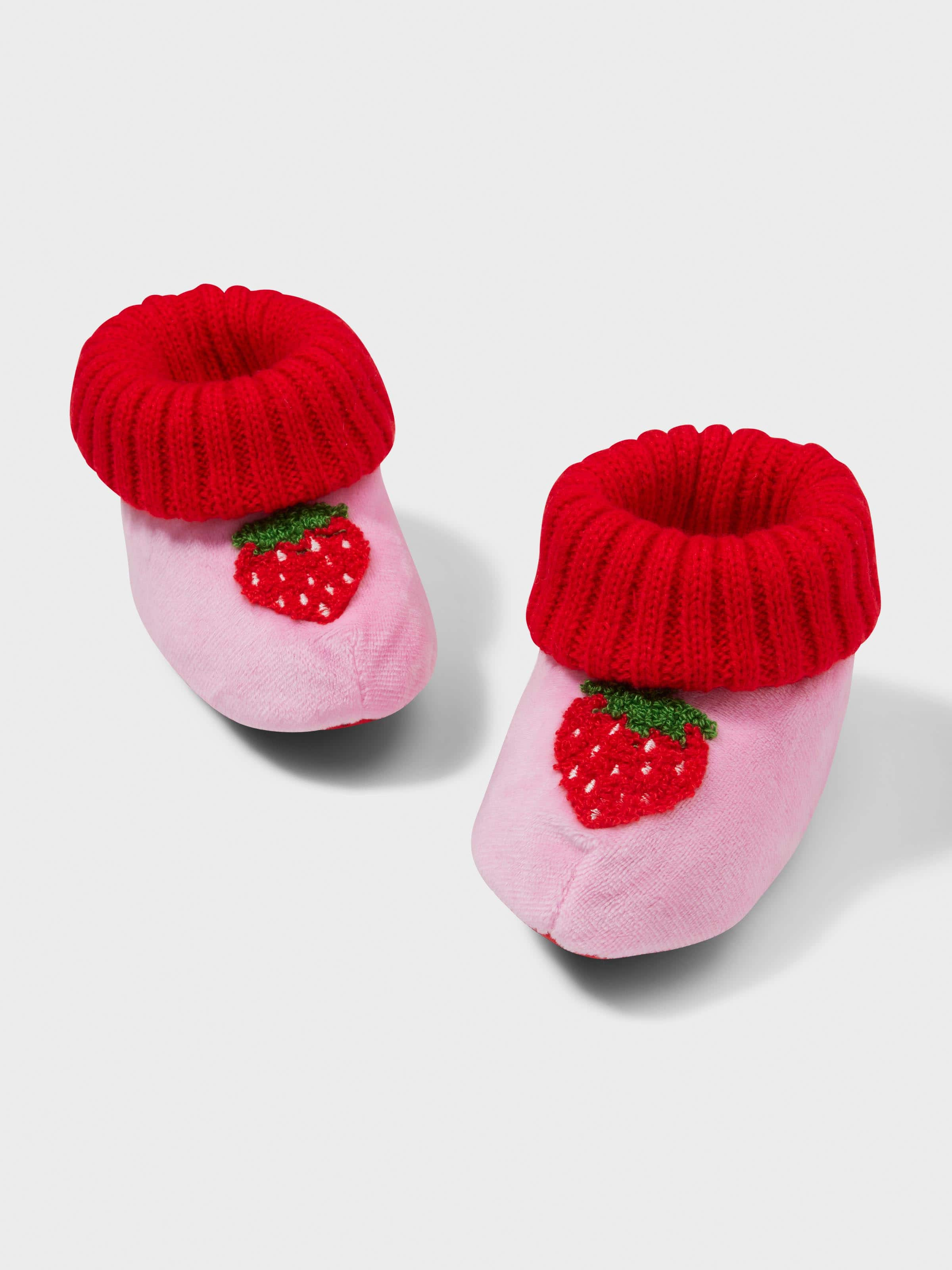 Baby Strawberry Booties