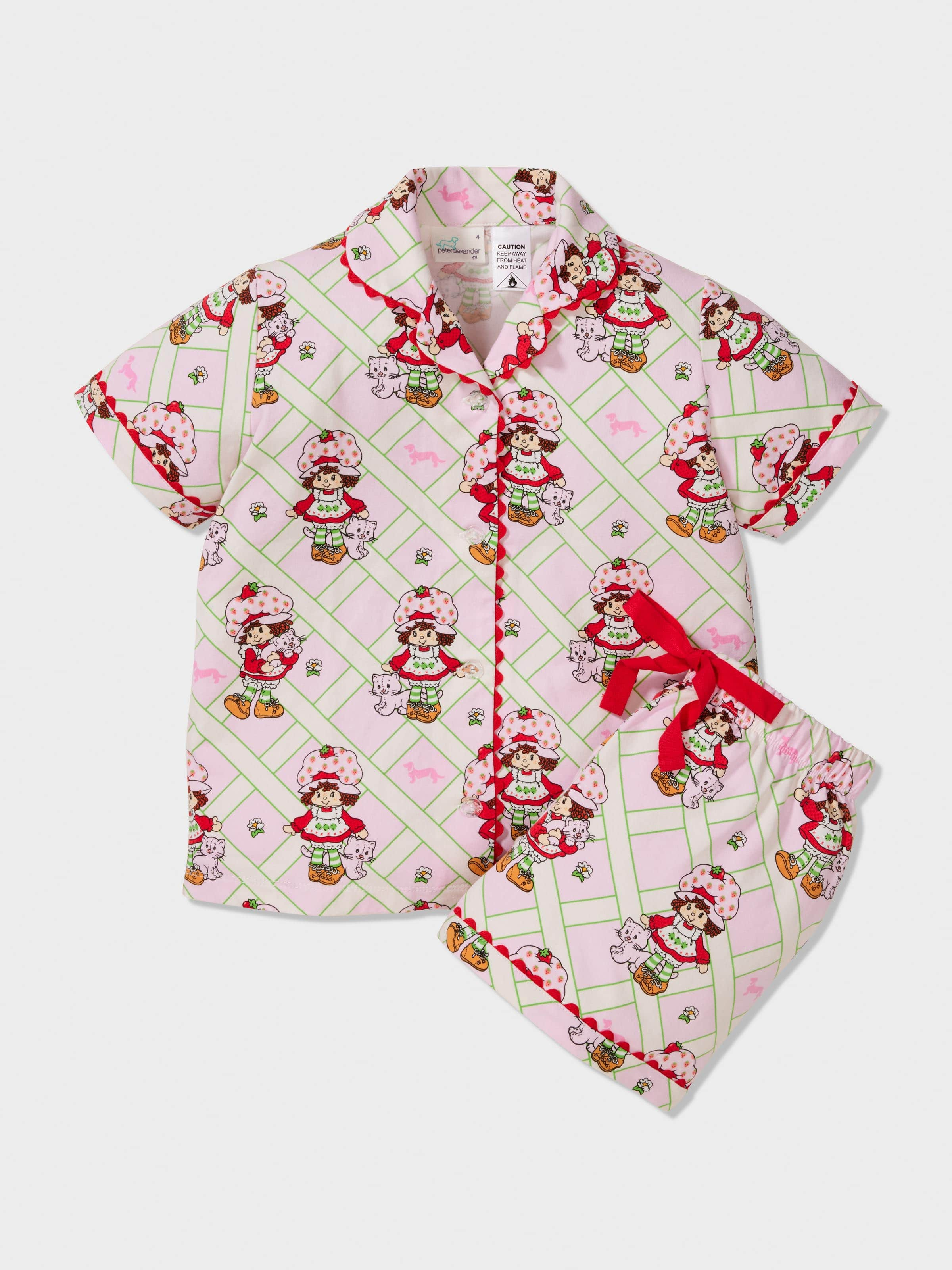 Girls Strawberry Shortcake Pj Set