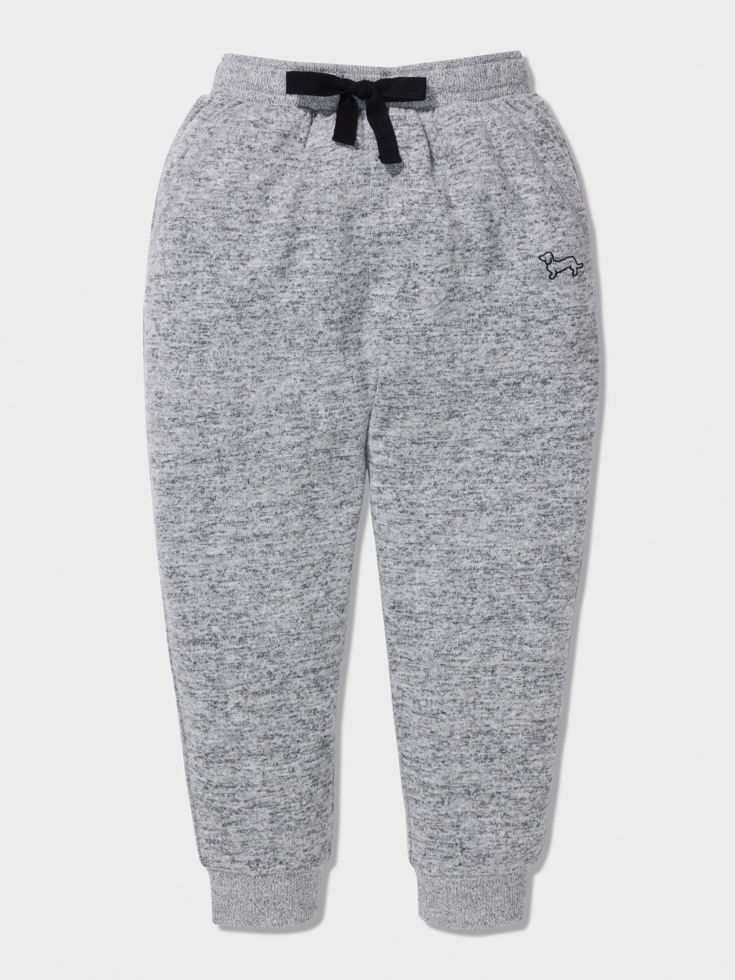Jnr Boys Fuzzy Grey Pj Set