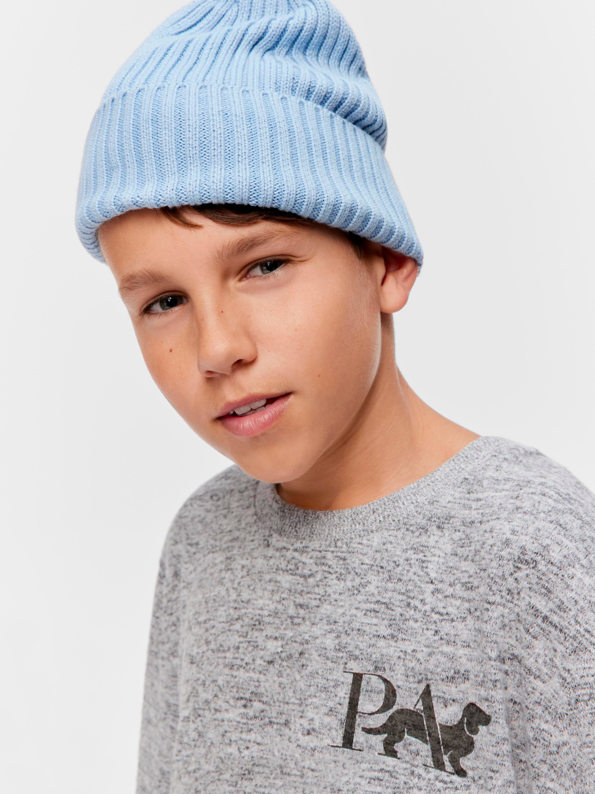 Boys Fuzzy Grey Pj Set