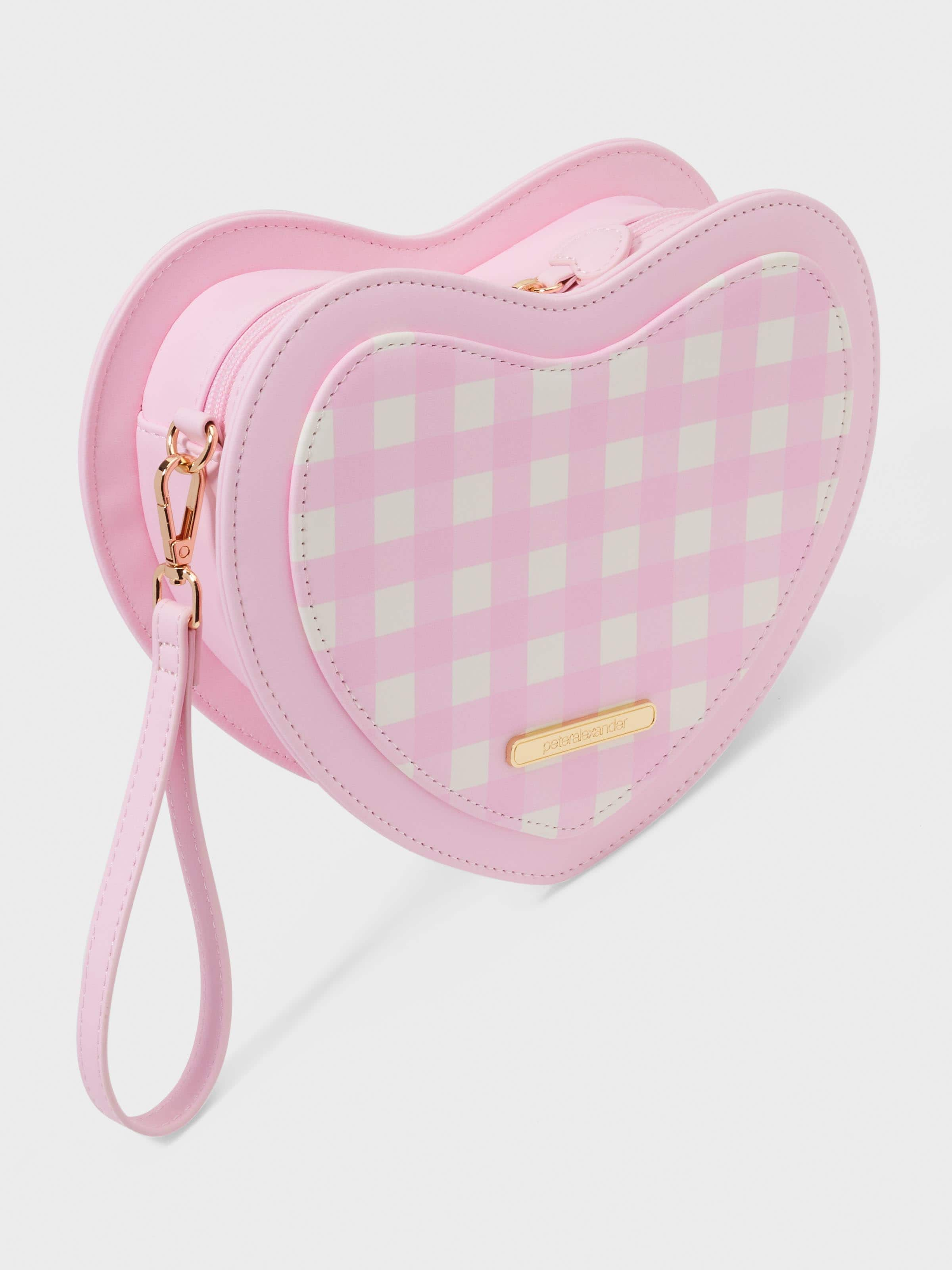 Ruffled Heart Cosmetic Bag