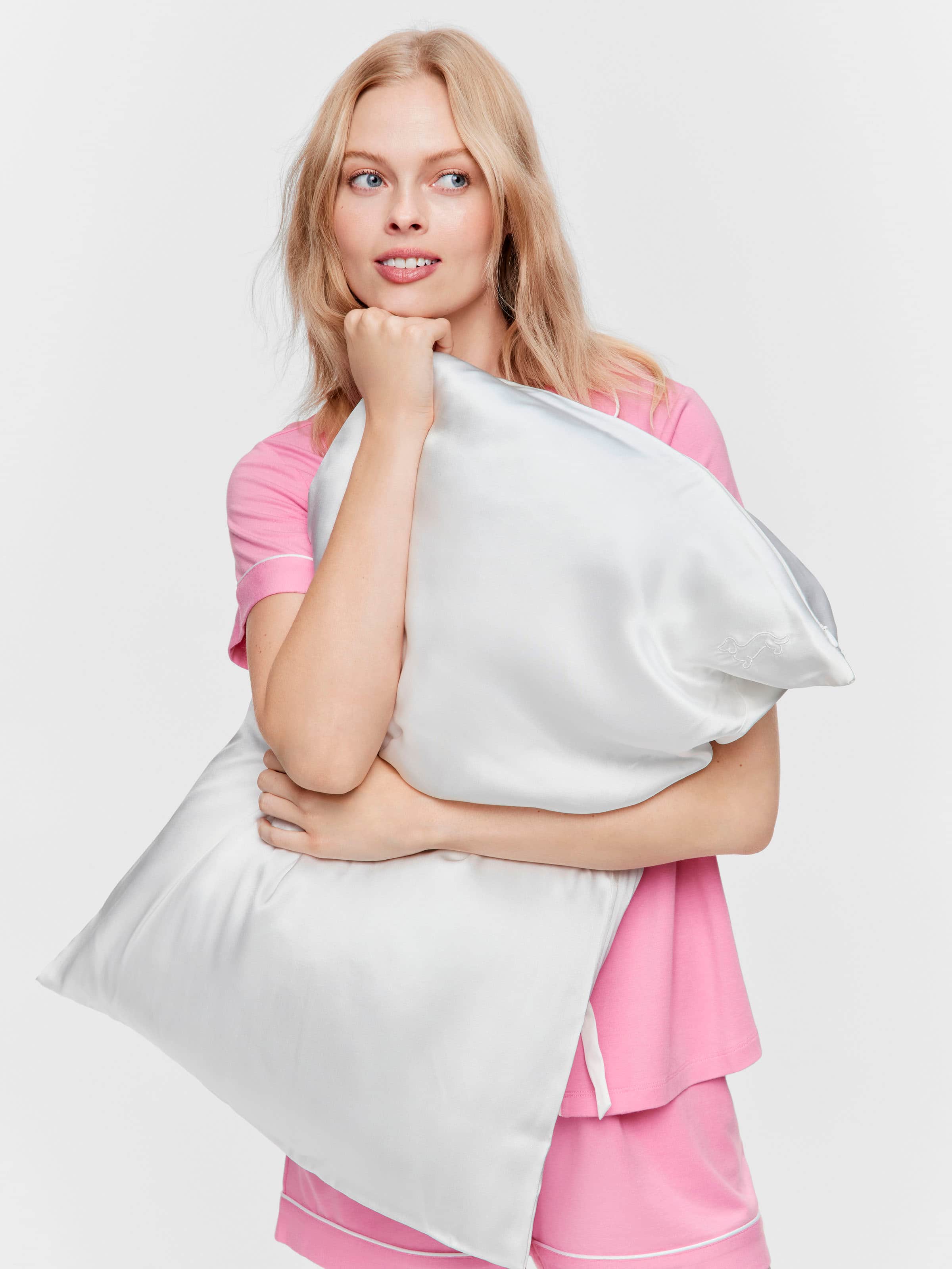 White Mulberry Silk Pillowcase 2 Pack