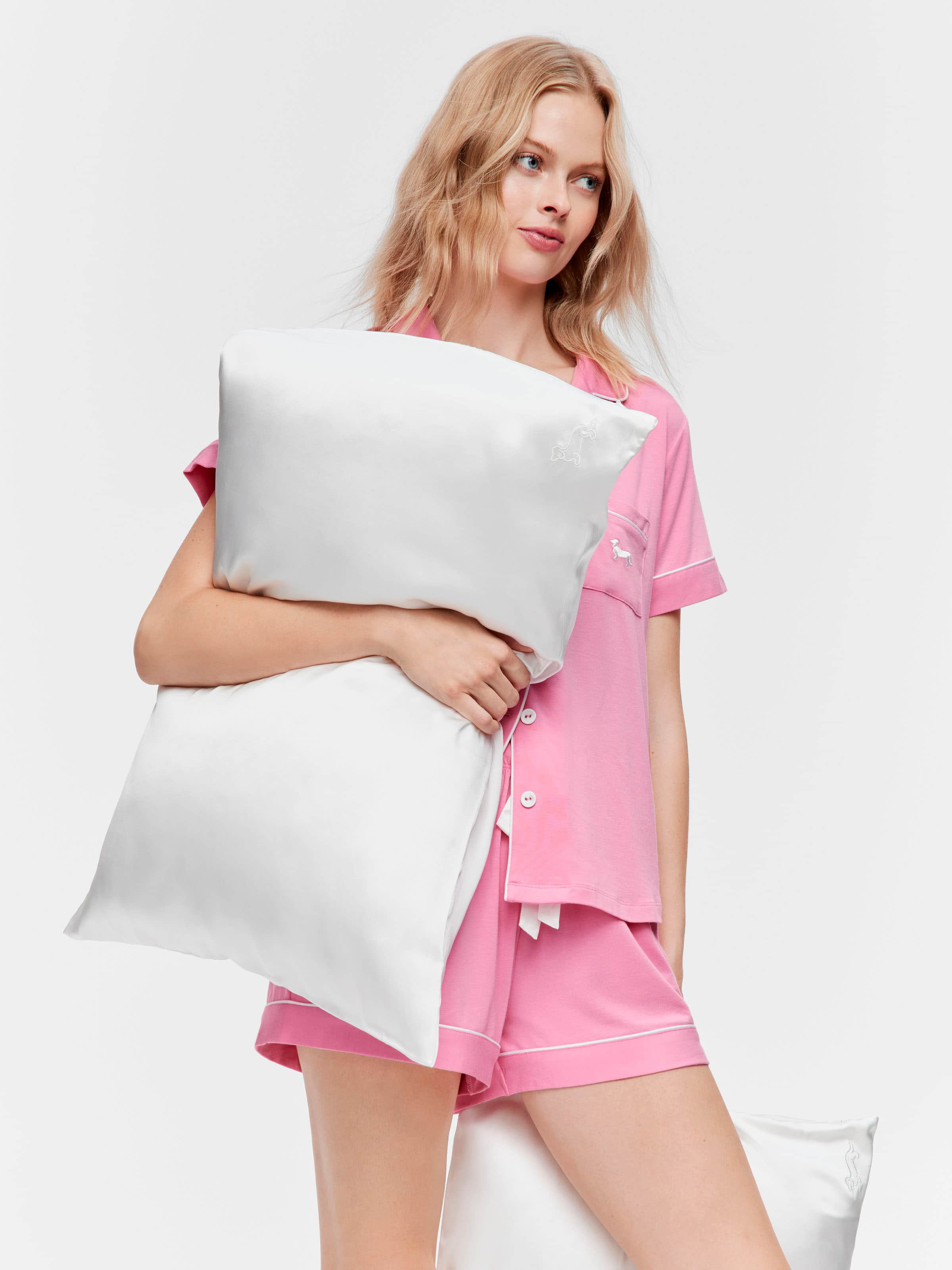 White Mulberry Silk Pillowcase 2 Pack