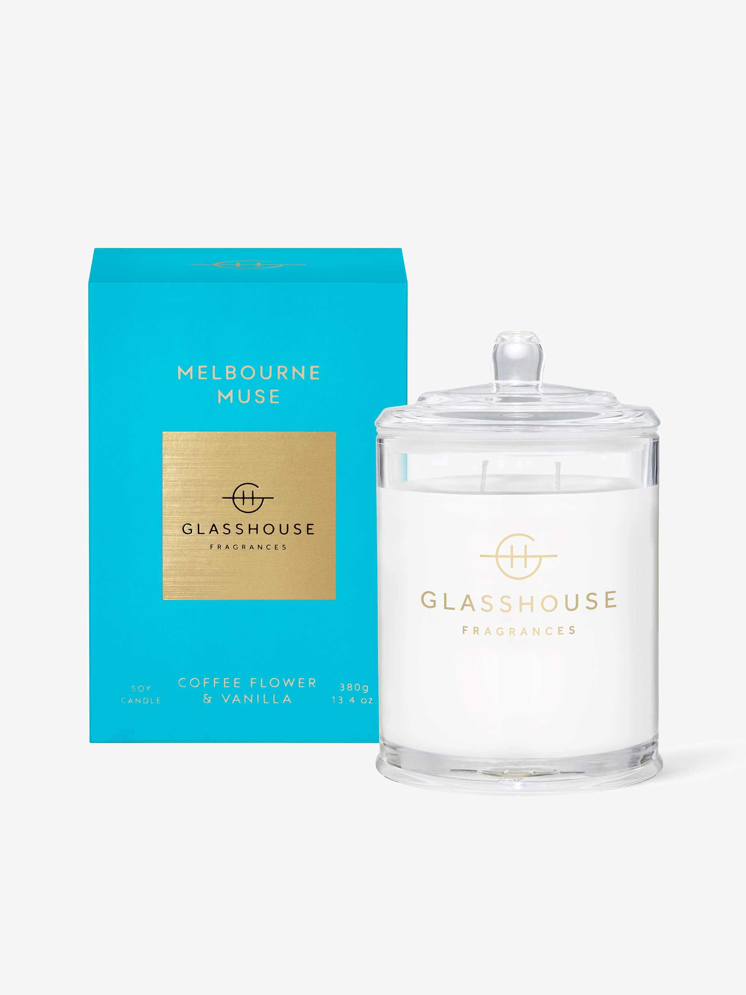 Glass house store candle sale