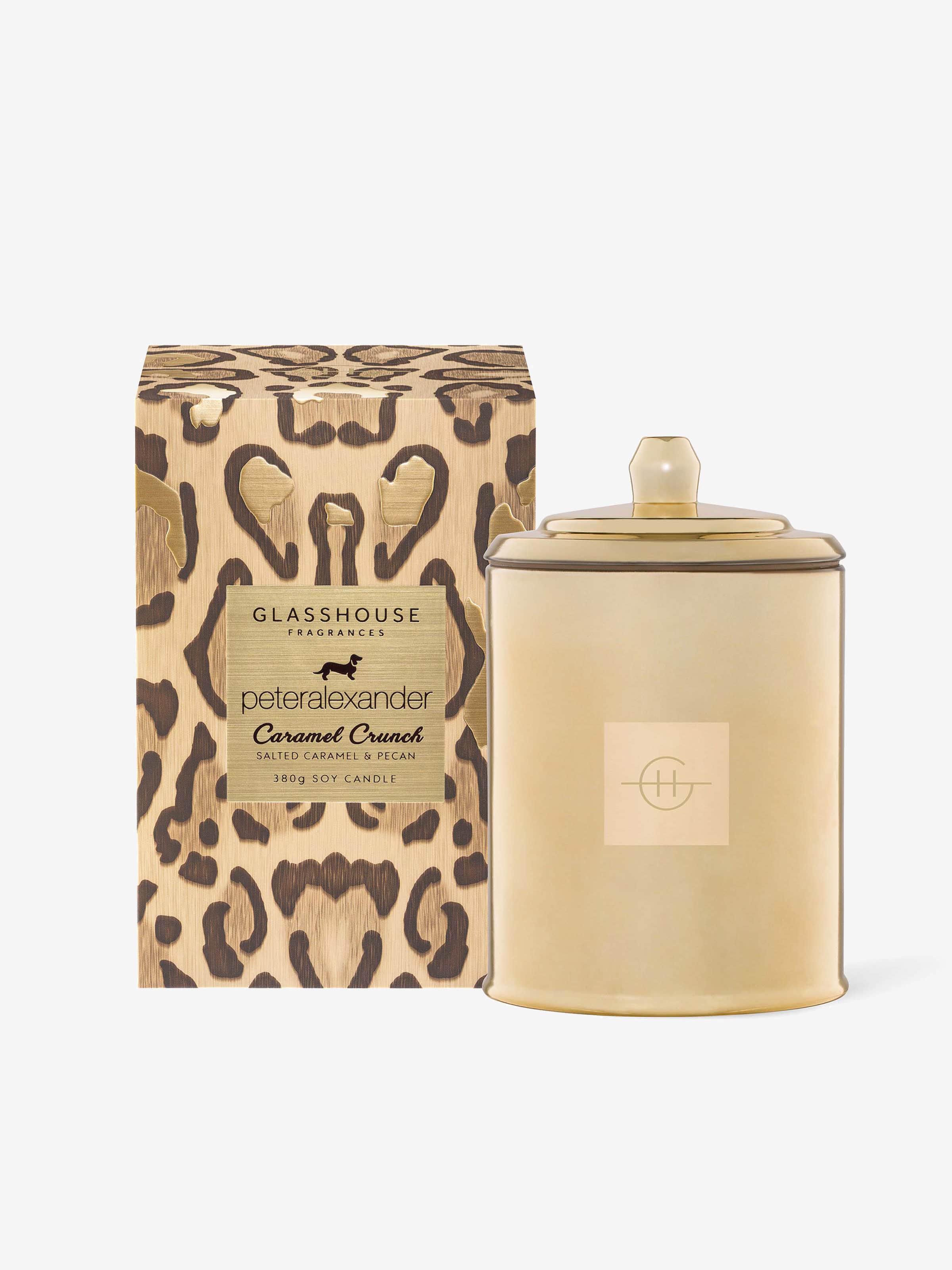 Glasshouse Fragrances Limited Edition Caramel Crunch Candle 380G