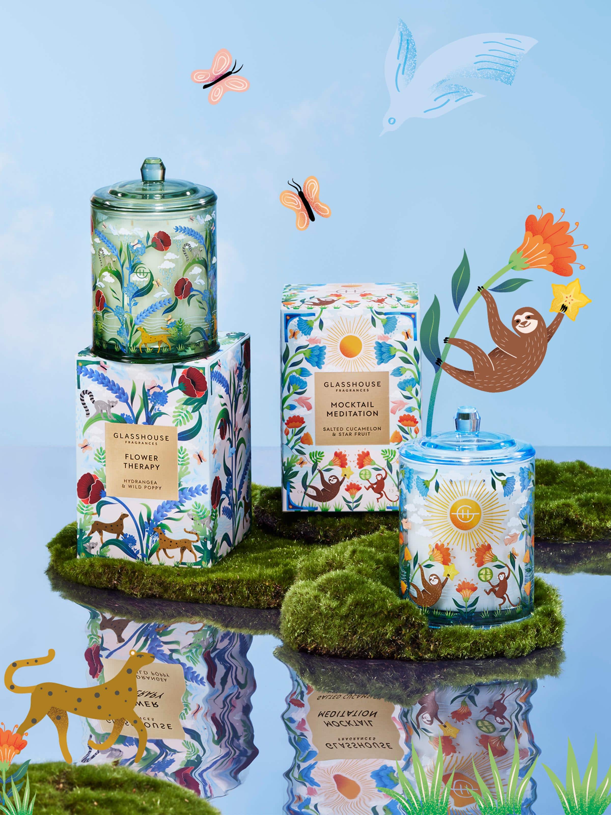 Glasshouse Fragrances Limited Edition Flower Therapy 380G Candle