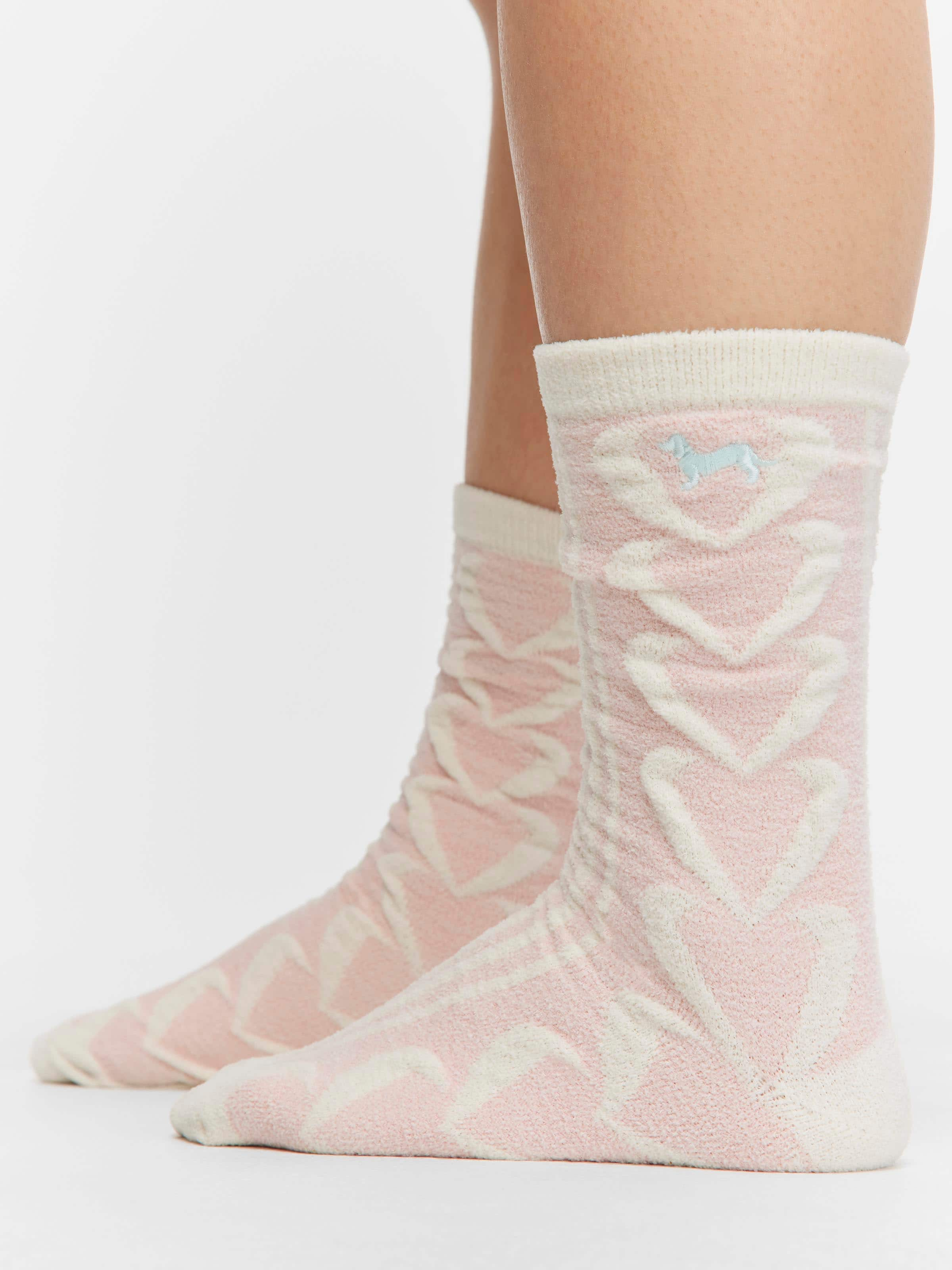 Soft Heart Sock