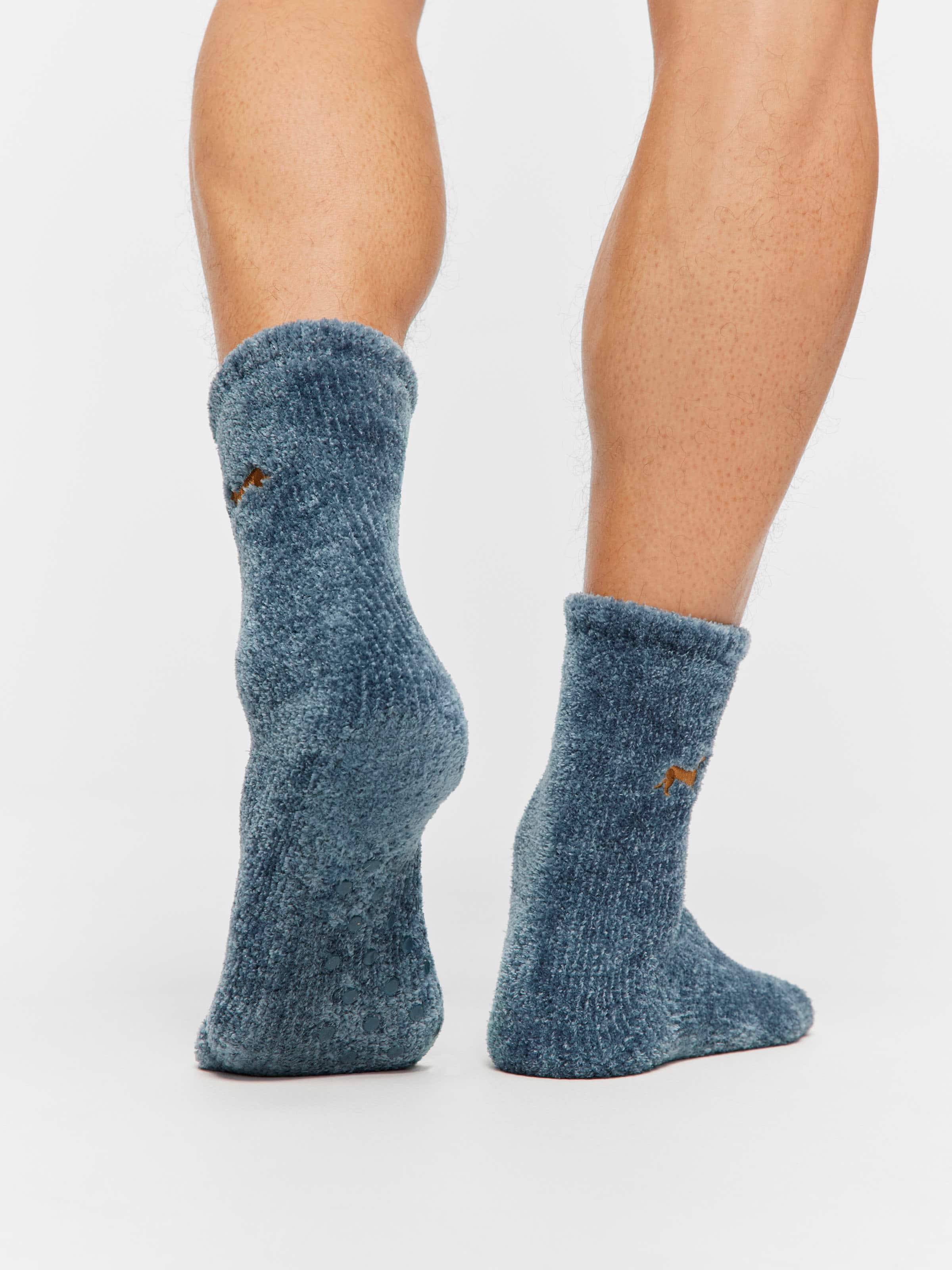 Chenille Green Rib Sock