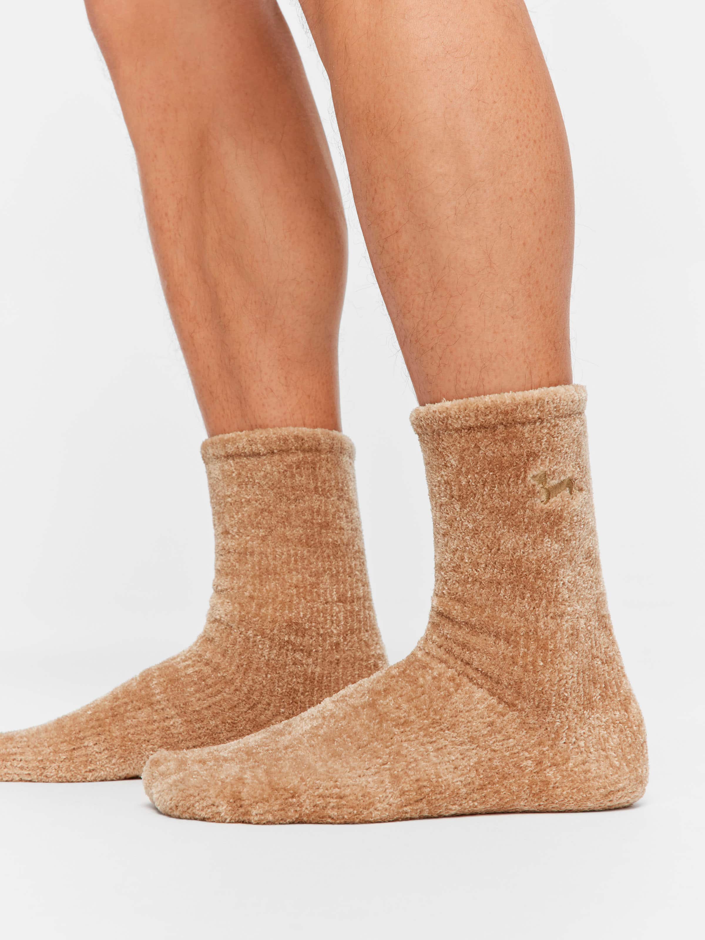 Chenille Oatmeal Rib Sock