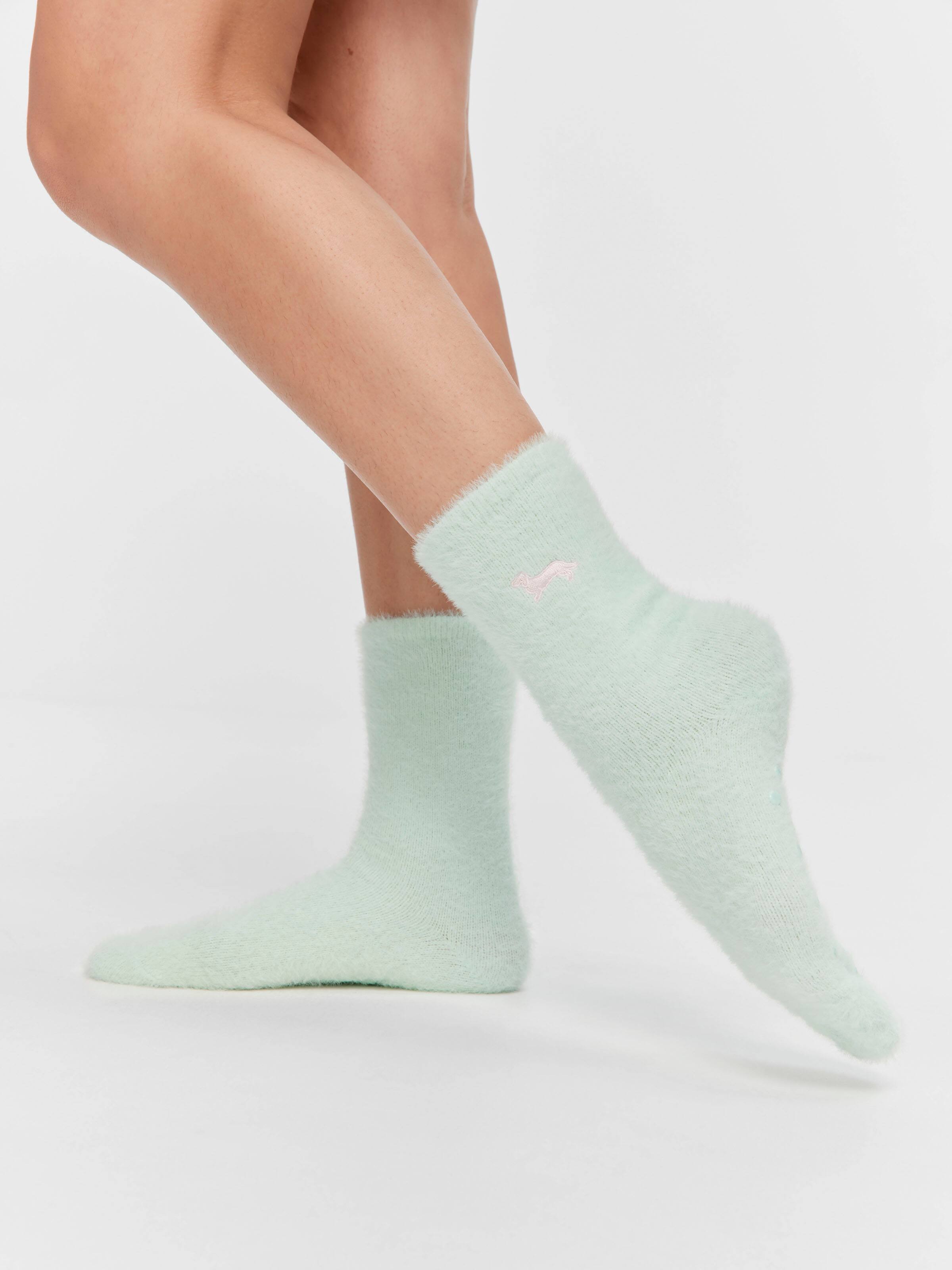 Soft Green Mink Sock