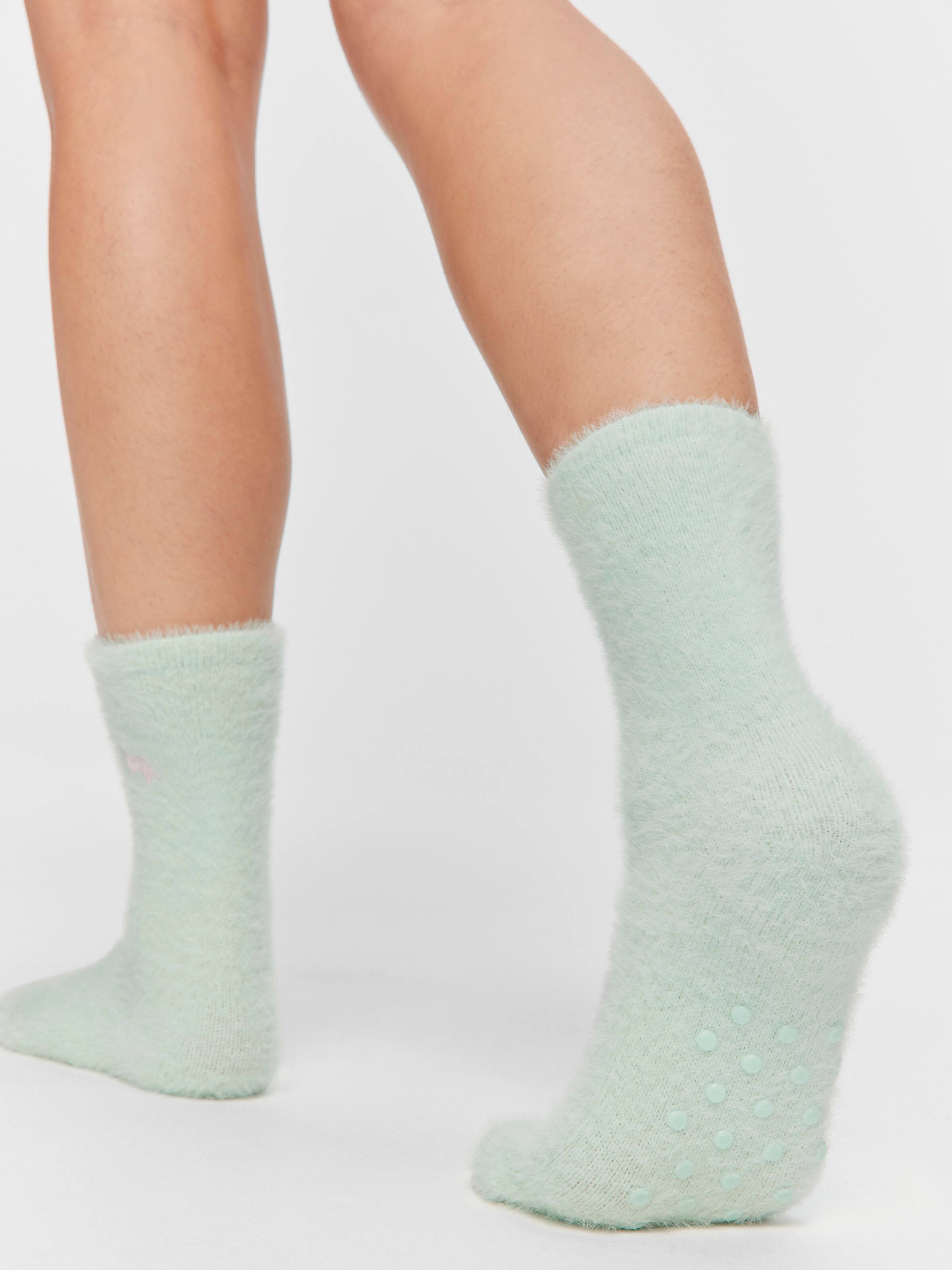 Soft Green Mink Sock