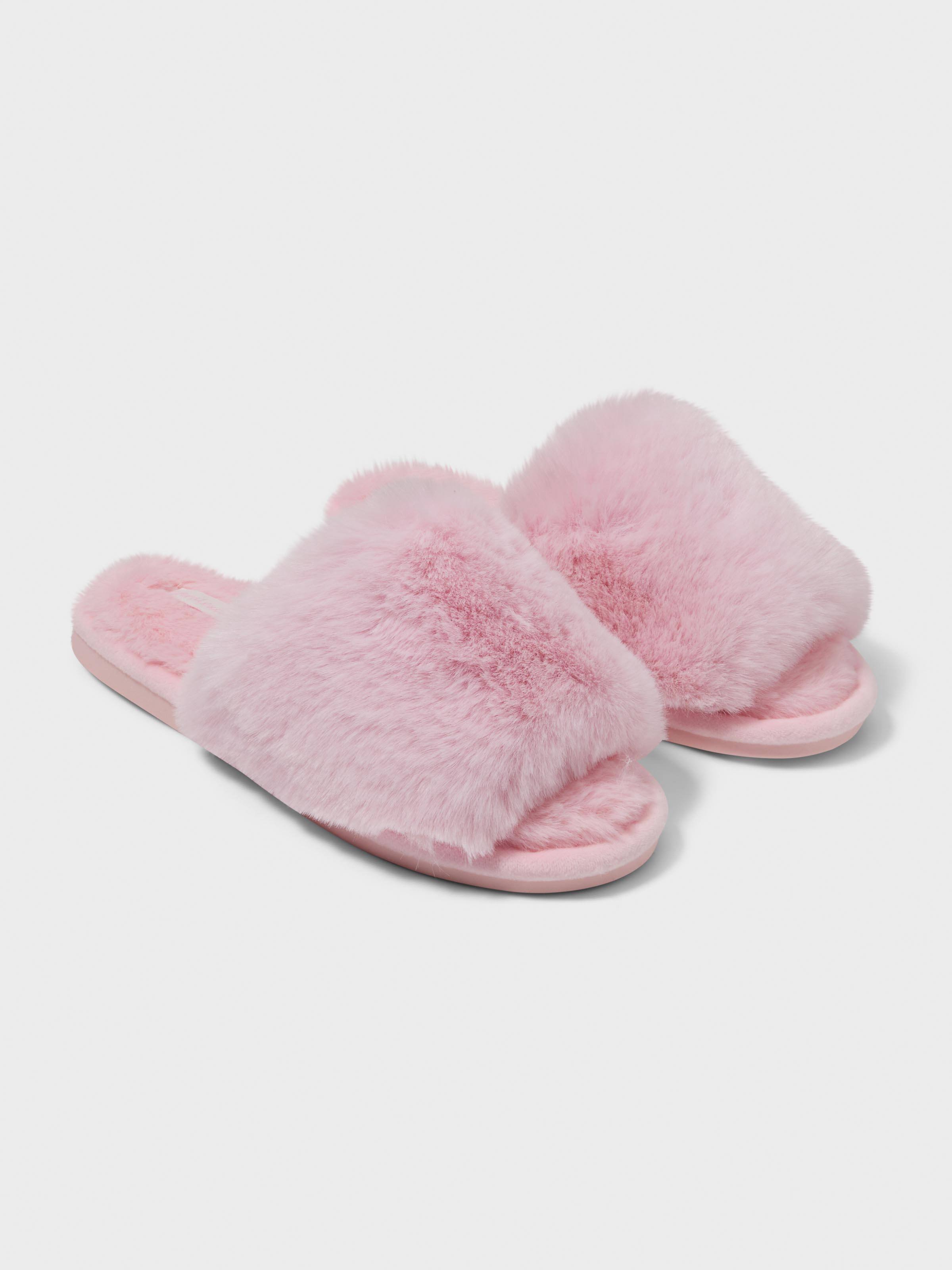 Luxe Fur Slide