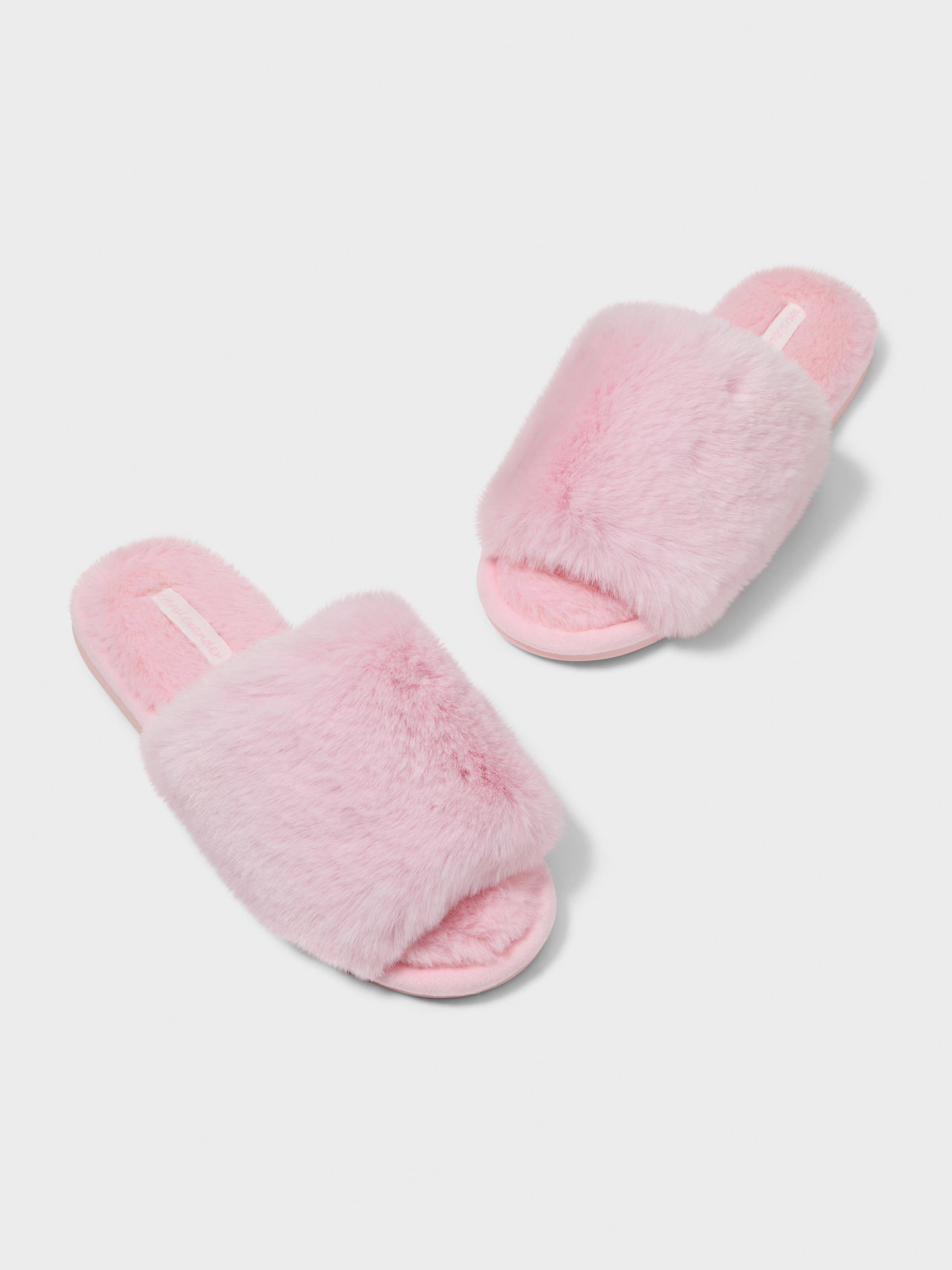 Luxe Fur Slide