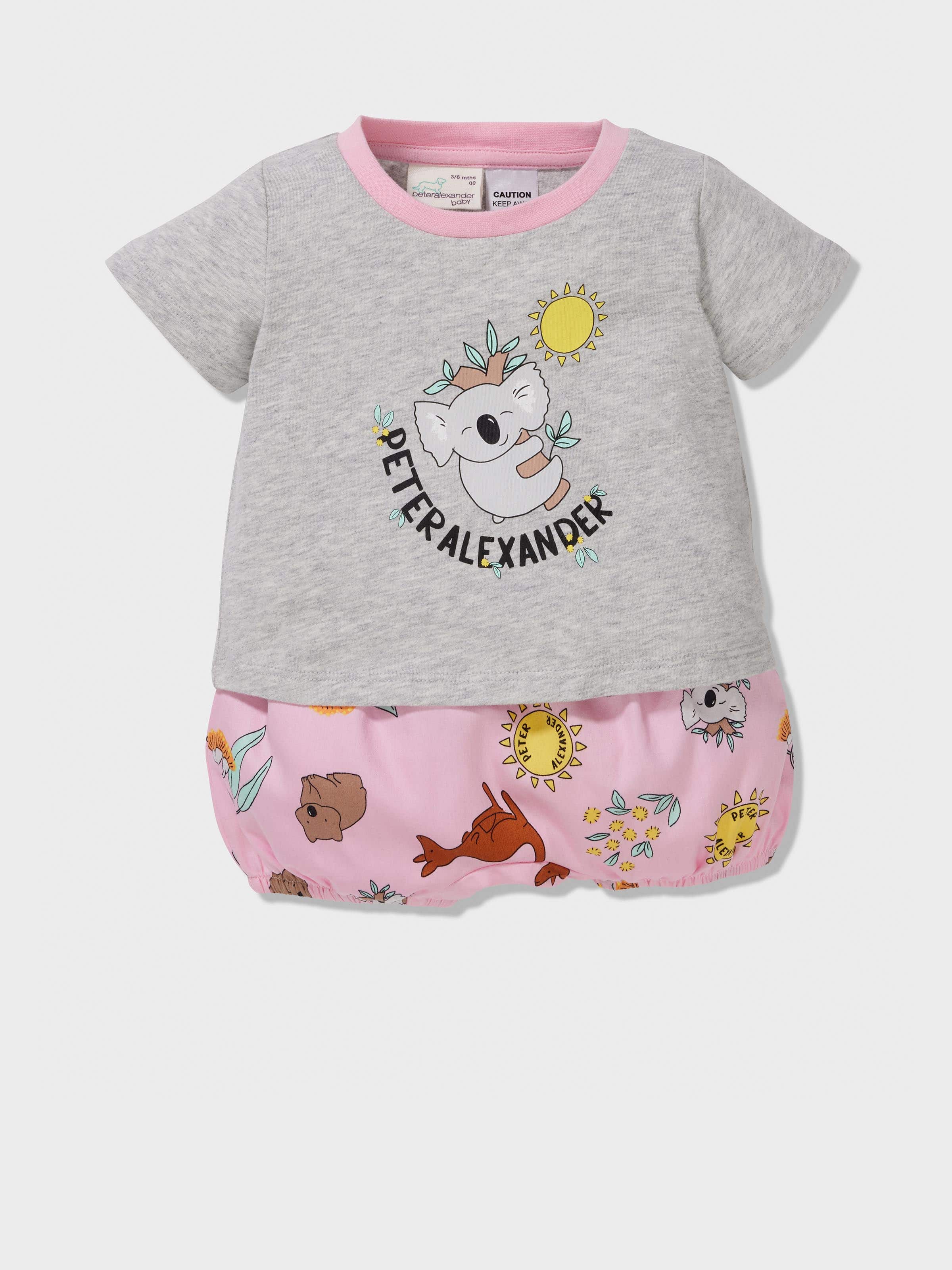 Baby Australia Print Pj Set