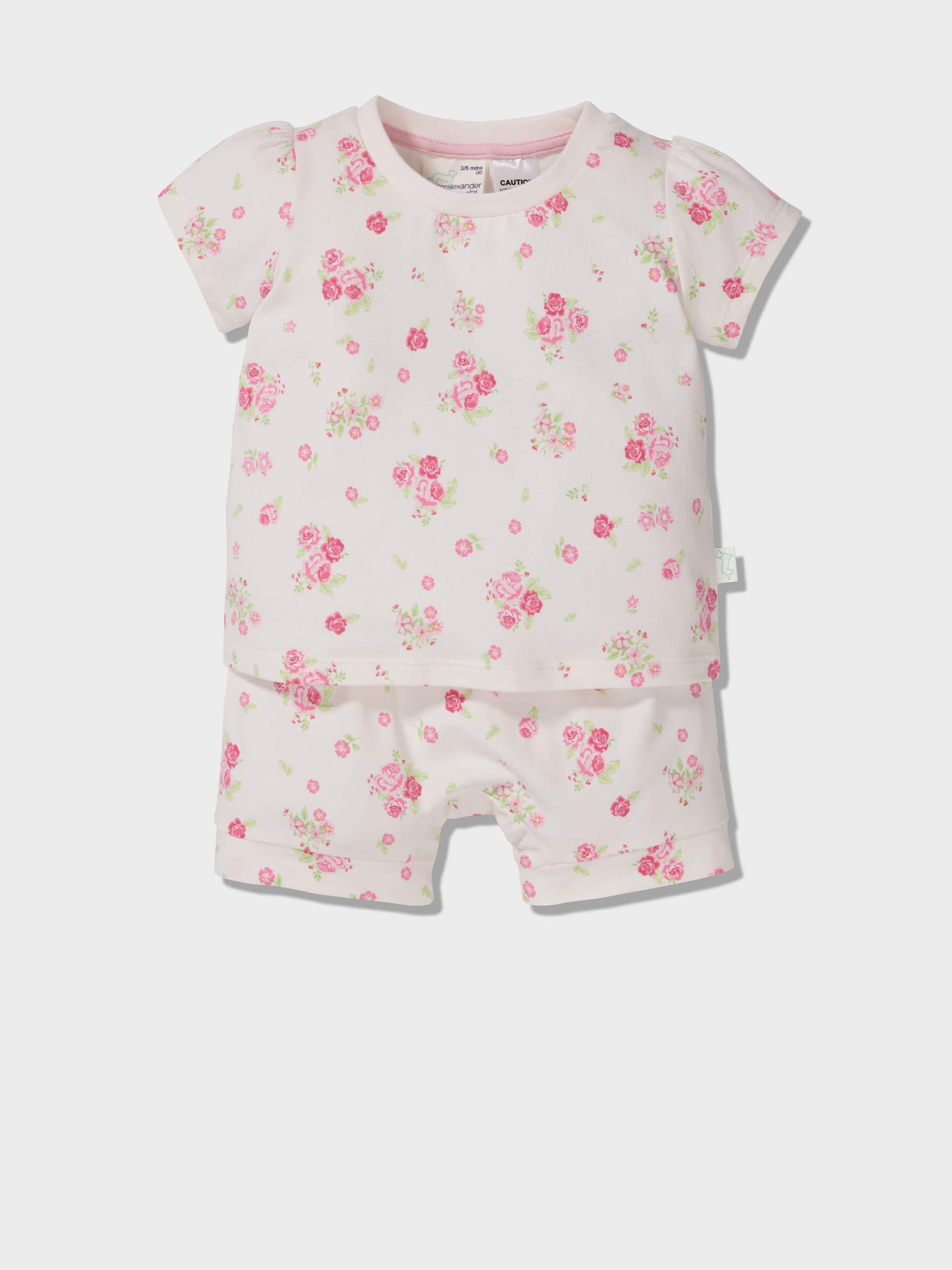 Baby Floral Print Pj Set