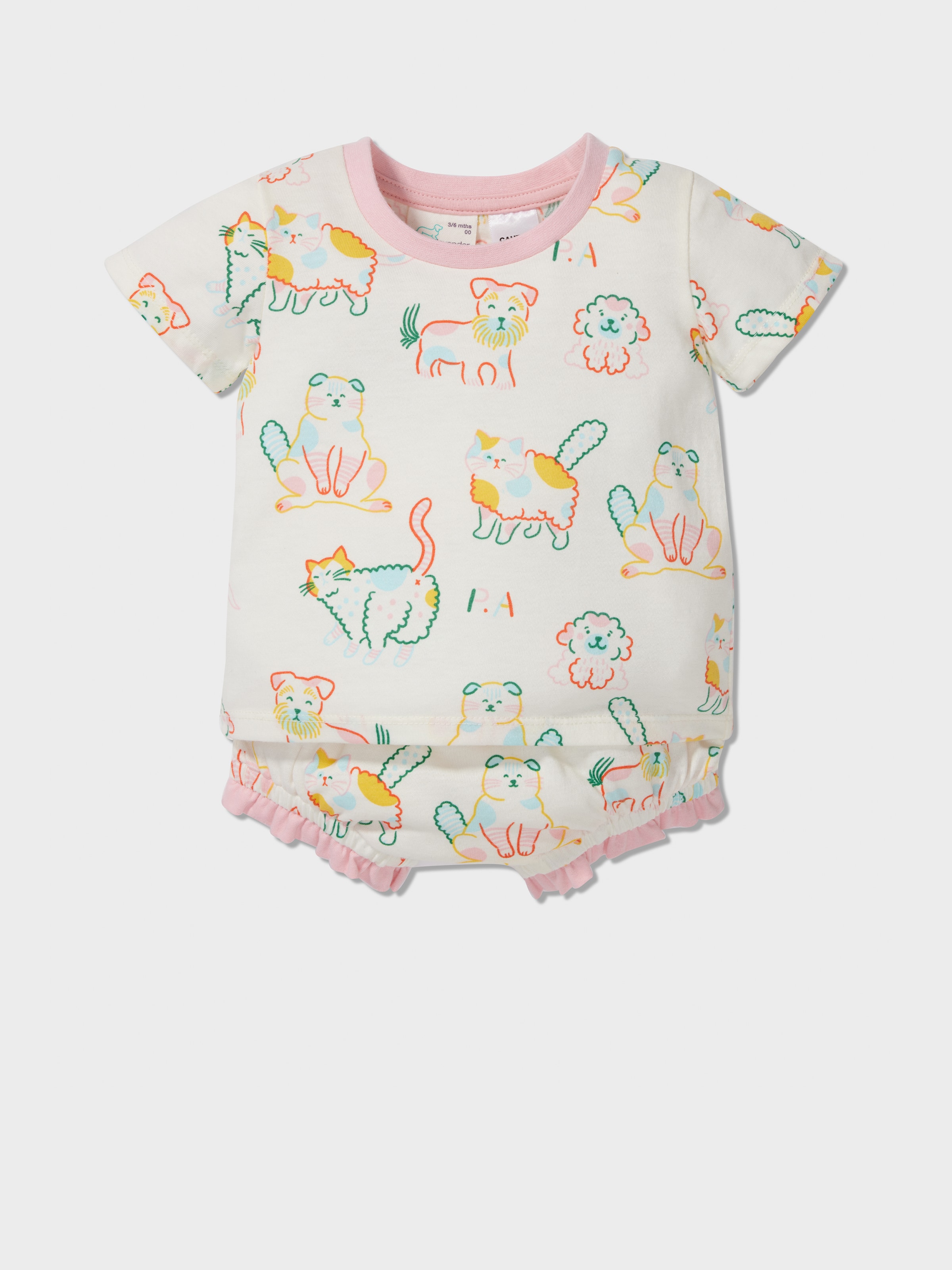 Baby Cats & Dogs Pj Set