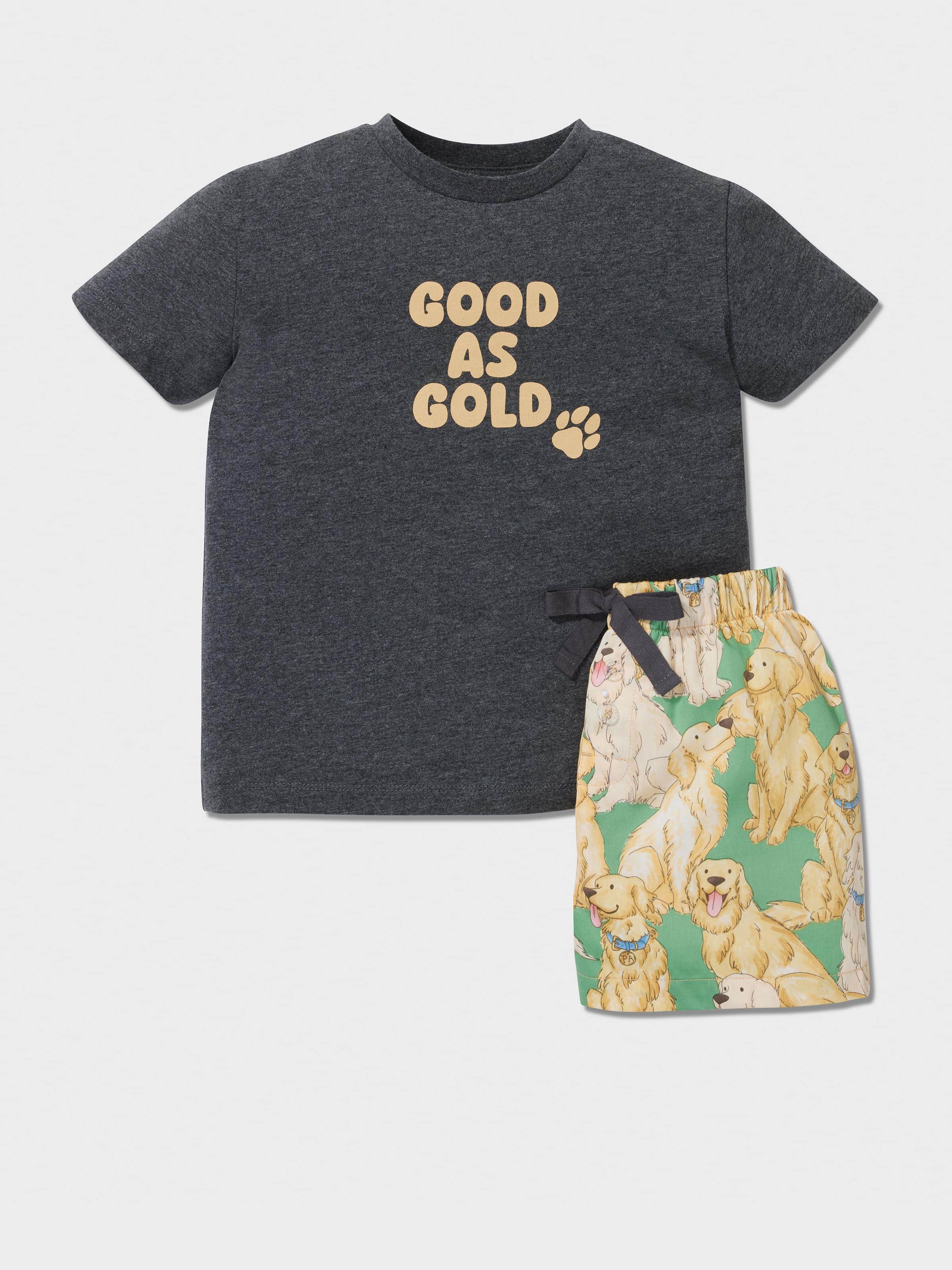 Jnr Boys Golden Retriever Pj Set