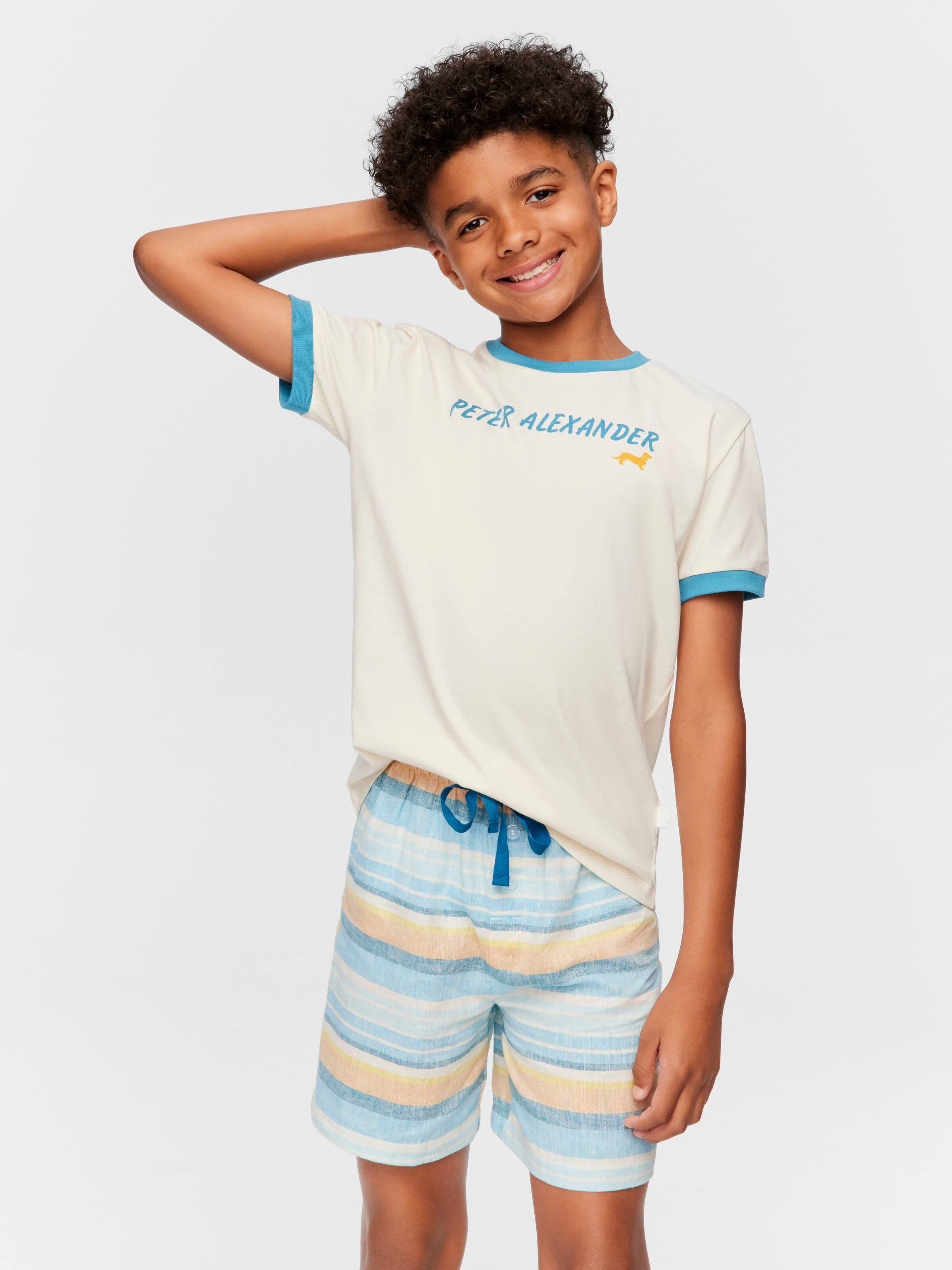 Boys Surf Stripe Pj Set