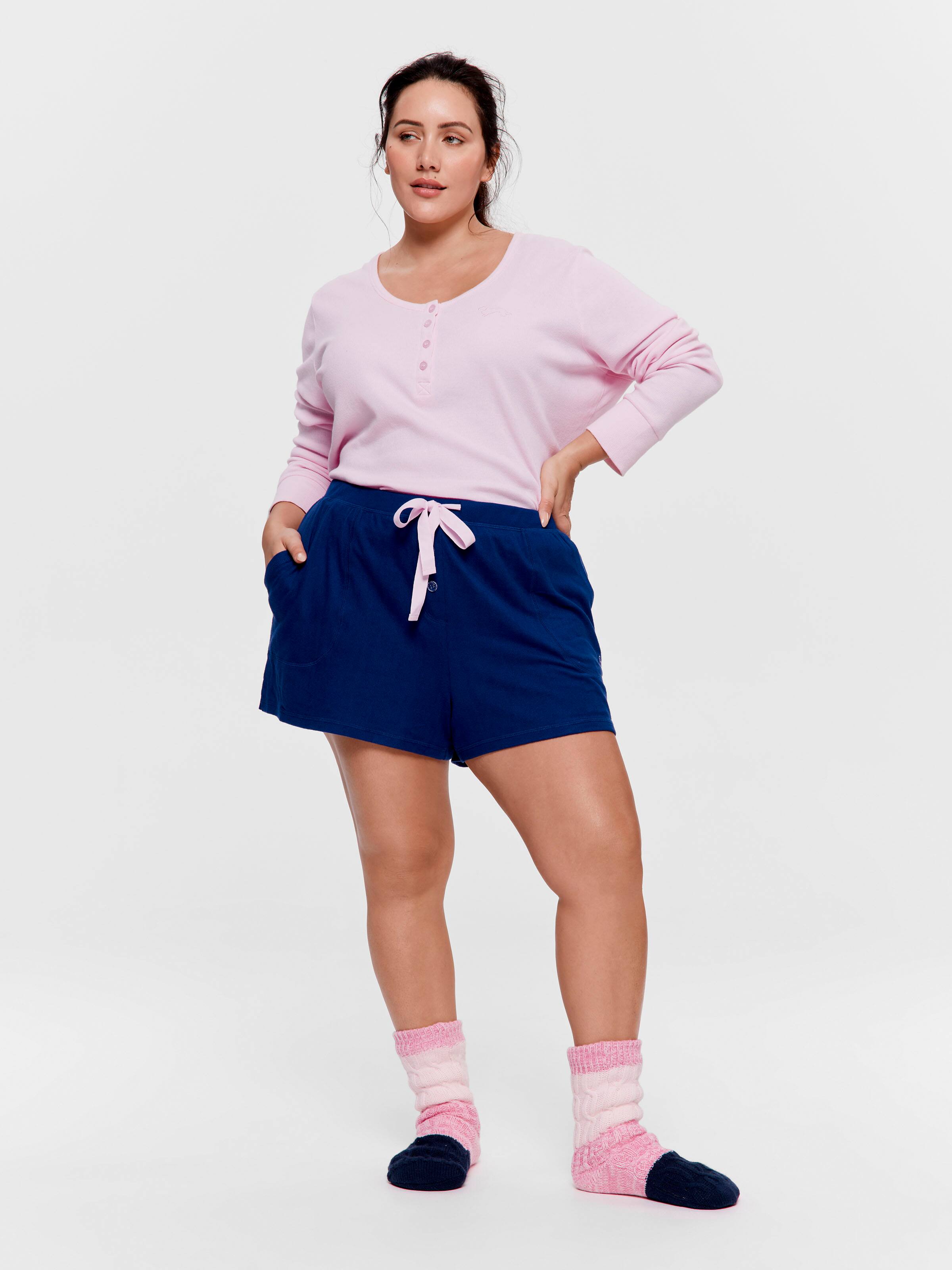 P.A. Plus Navy Plush Mini Short