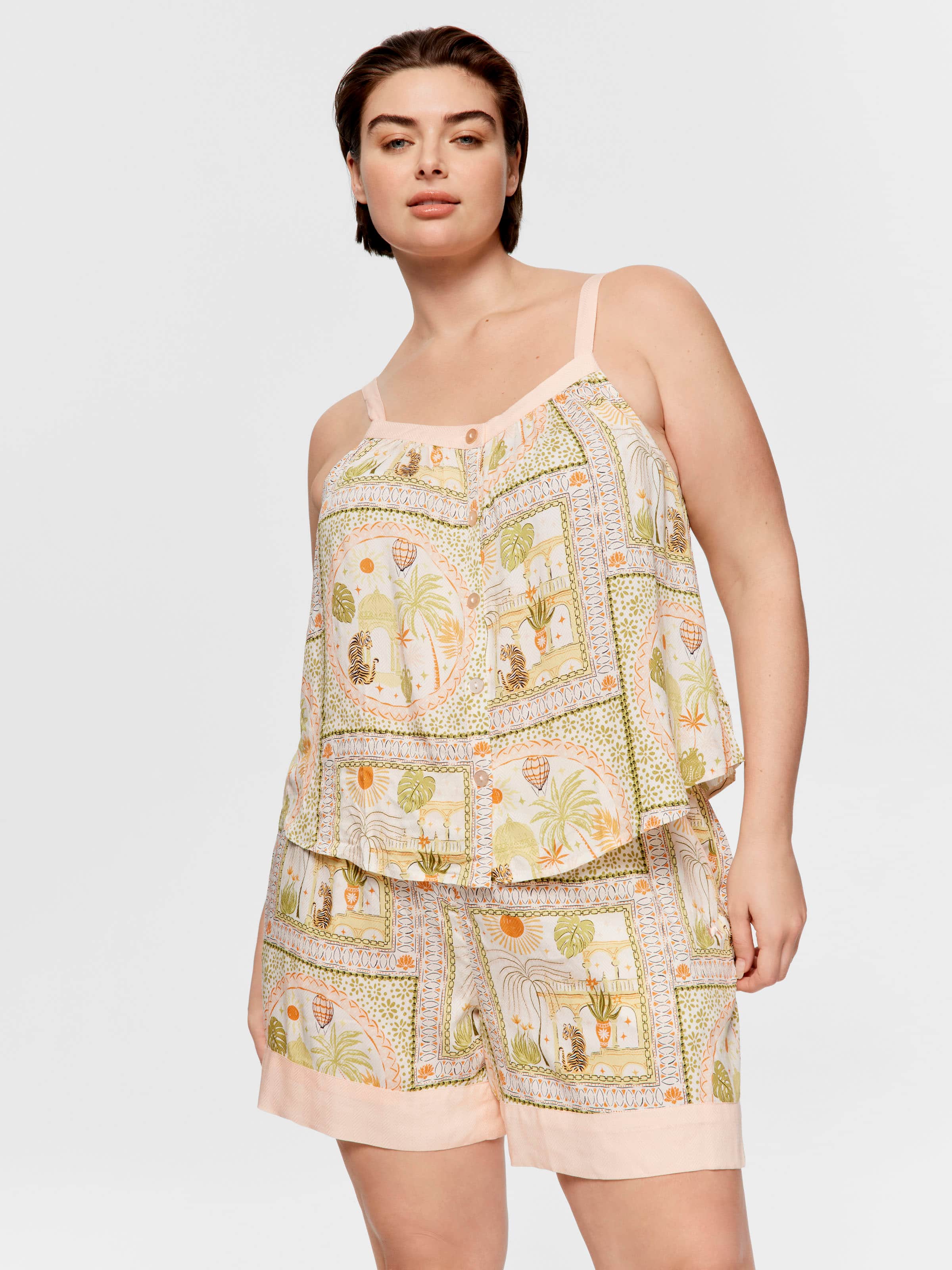 P.A. Plus Scarf Print Cami