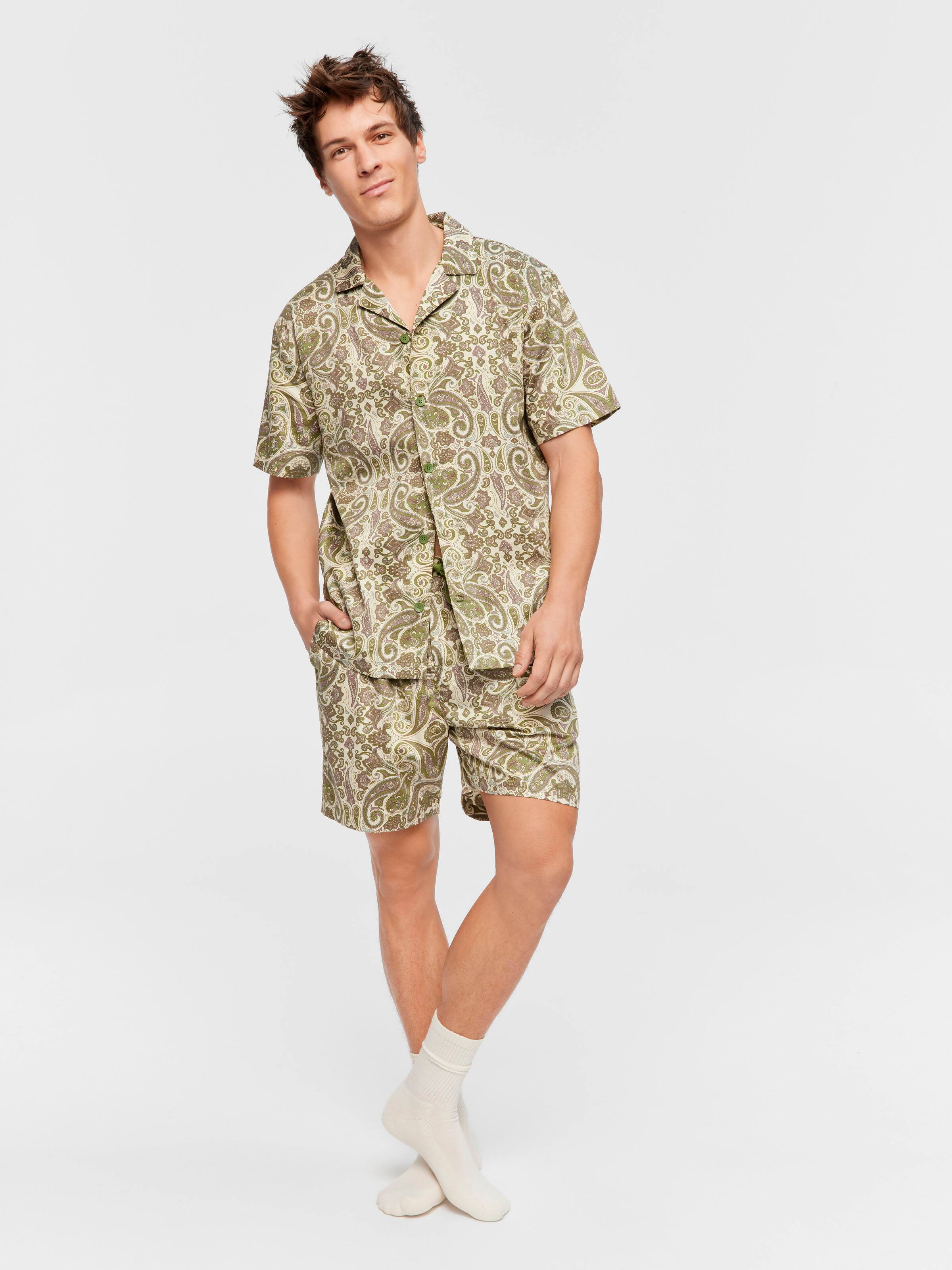 Paisley Short Sleeve Pj Set
